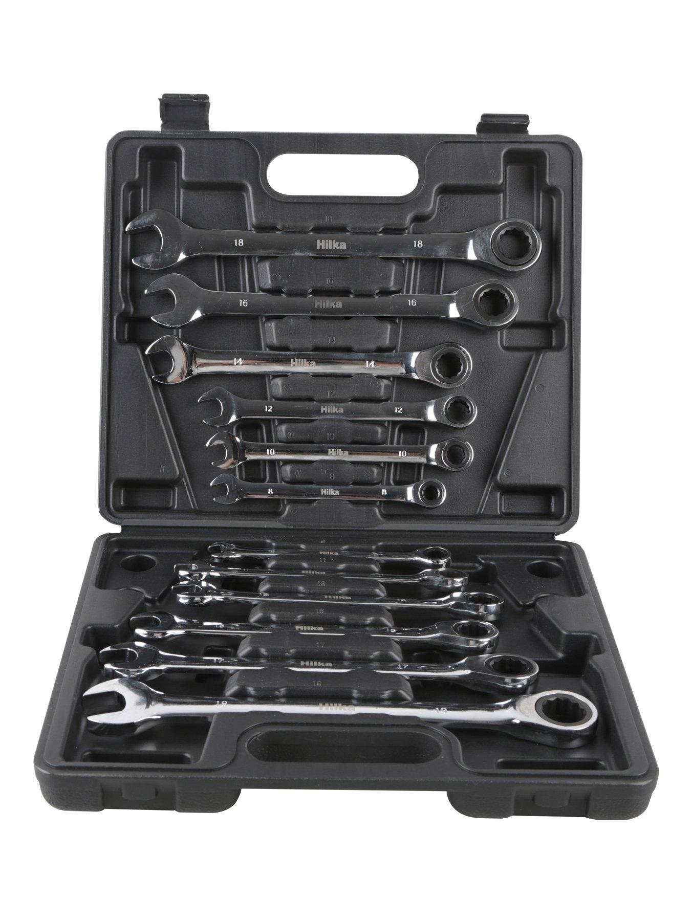 Image 2 of 3 of Hilka Tools 12 pce Ratchet Combination Spanner Set Metric Pro Craft