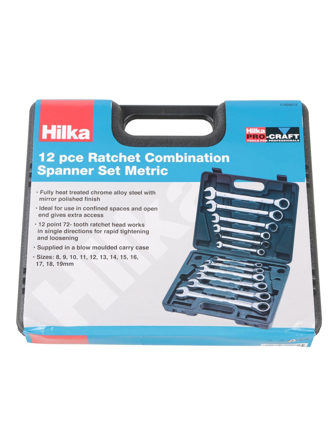 Image 3 of 3 of Hilka Tools 12 pce Ratchet Combination Spanner Set Metric Pro Craft