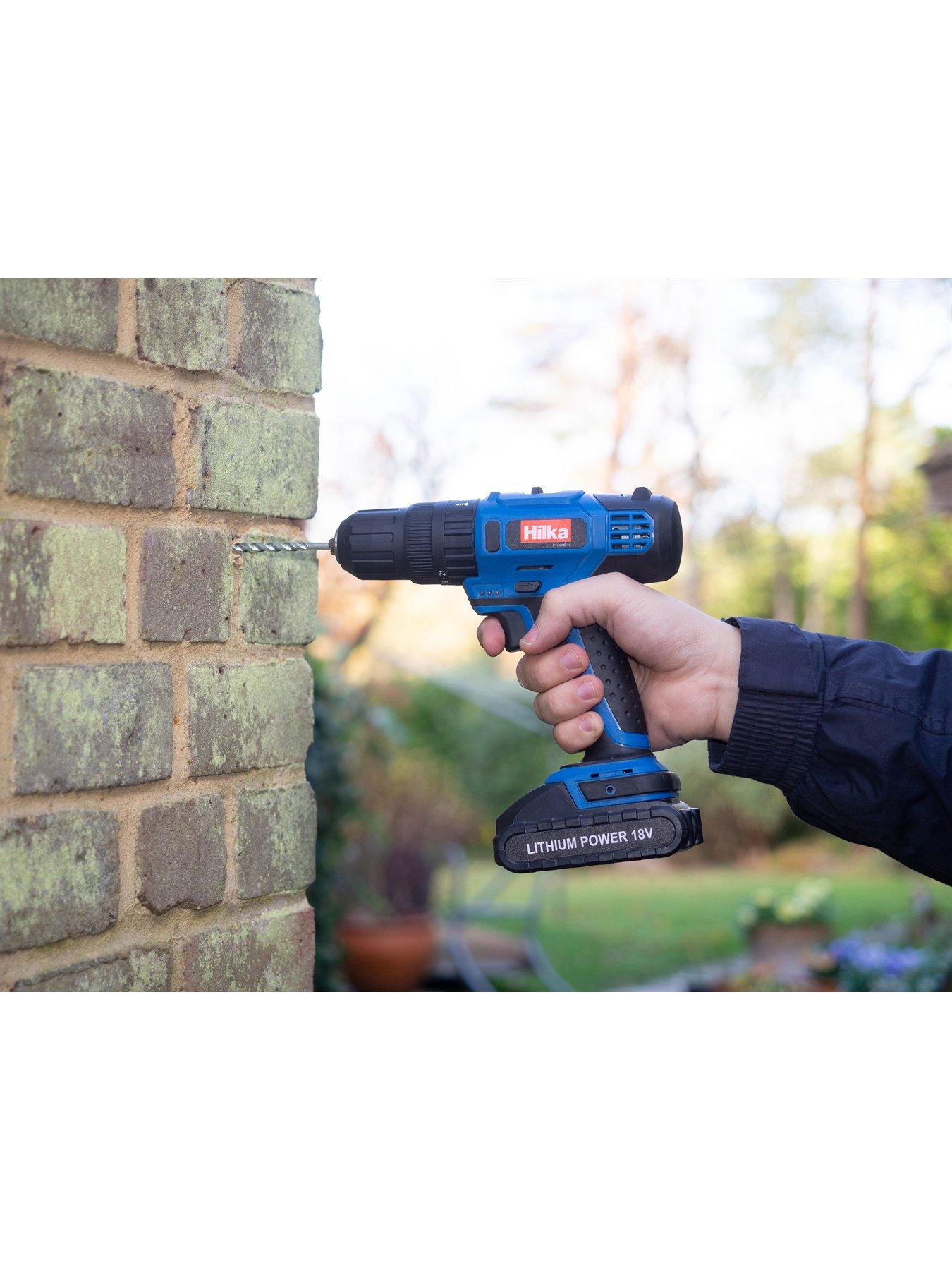 hilka-tools-18v-li-ion-cordless-drilldriver-with-2-batteriesoutfit