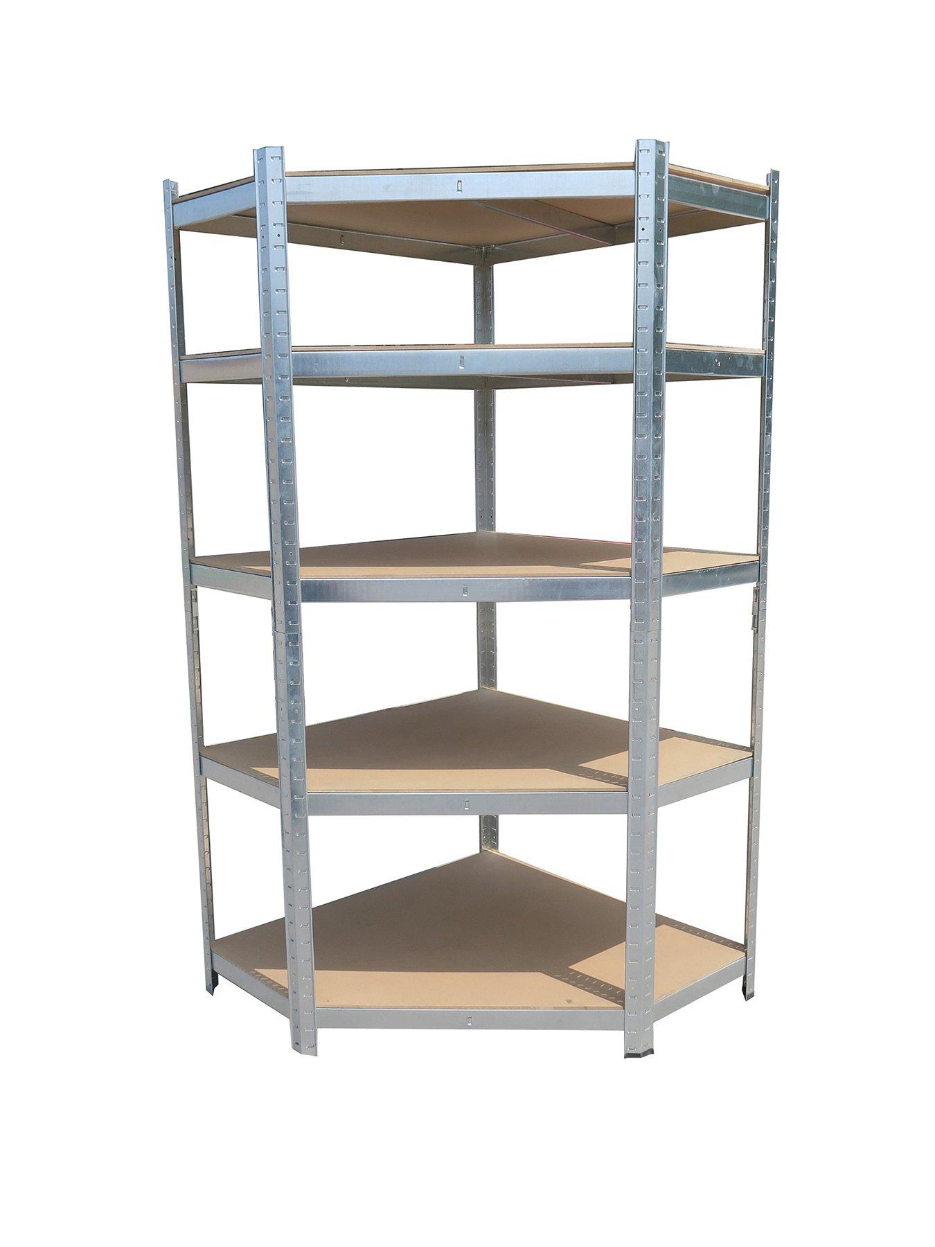 Image 1 of 3 of Hilka 175kg 5 Tier Corner Boltless Shelving