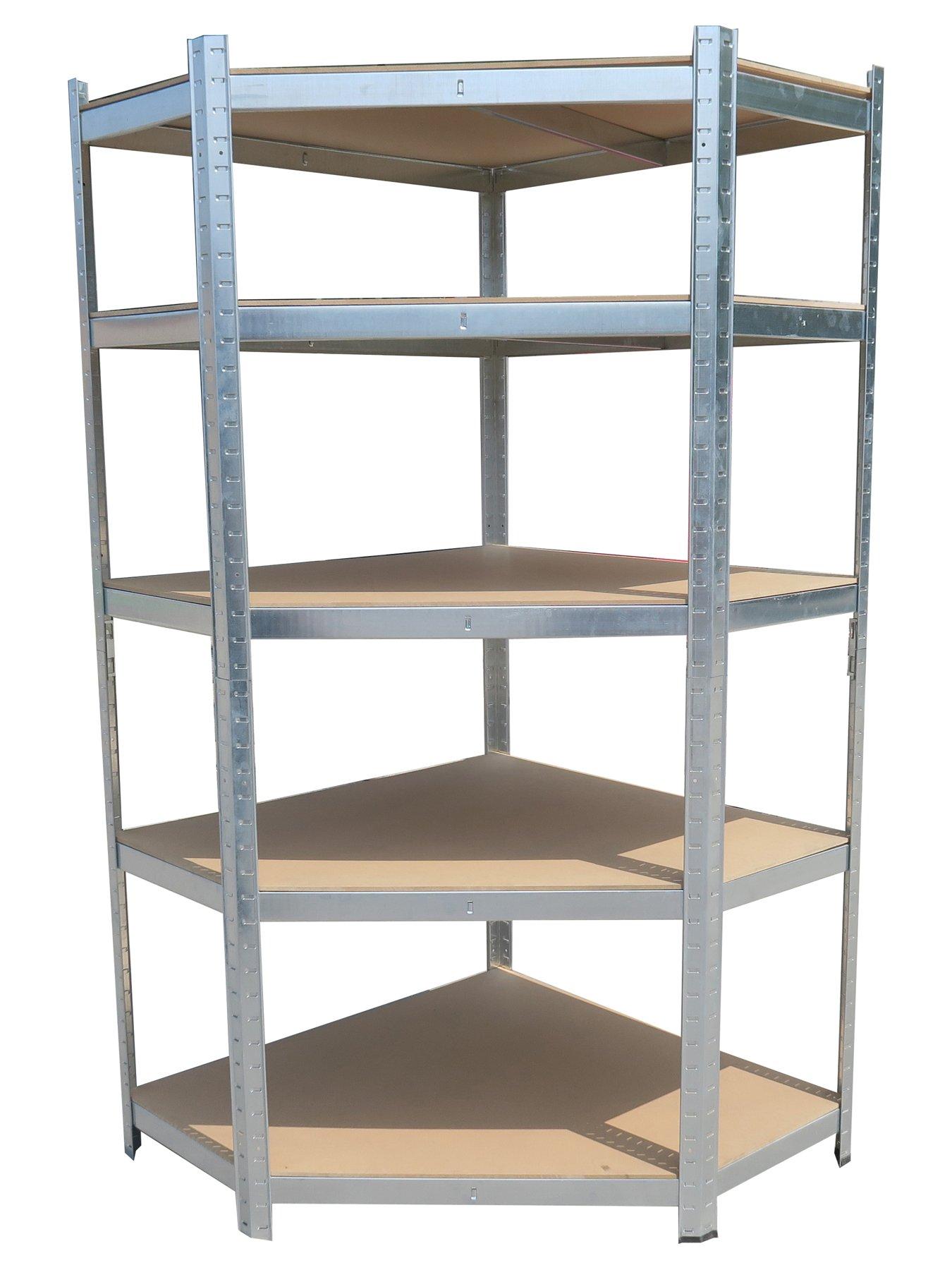 hilka-tools-175kg-5-tier-corner-boltless-shelvingstillFront