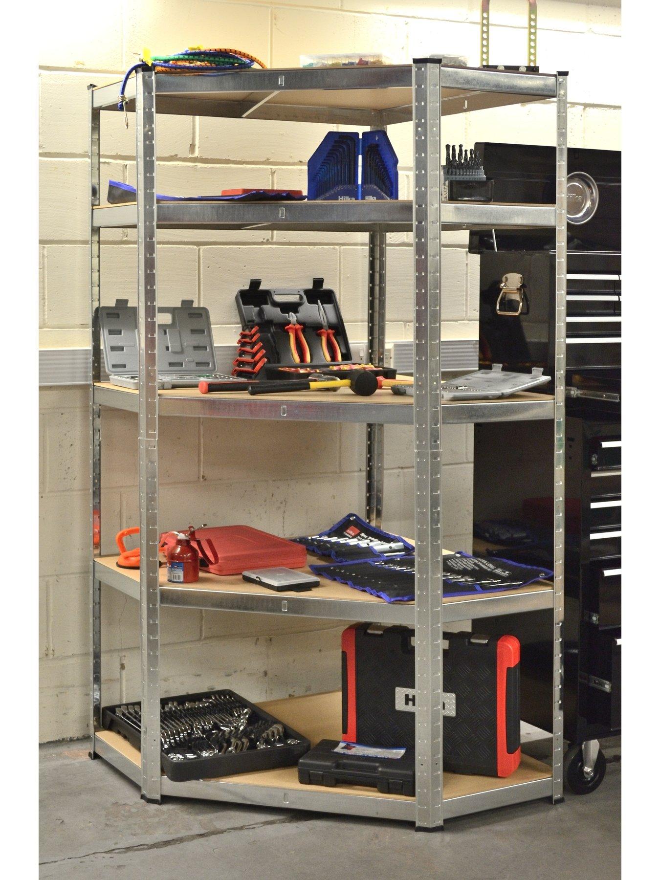 Image 3 of 3 of Hilka 175kg 5 Tier Corner Boltless Shelving