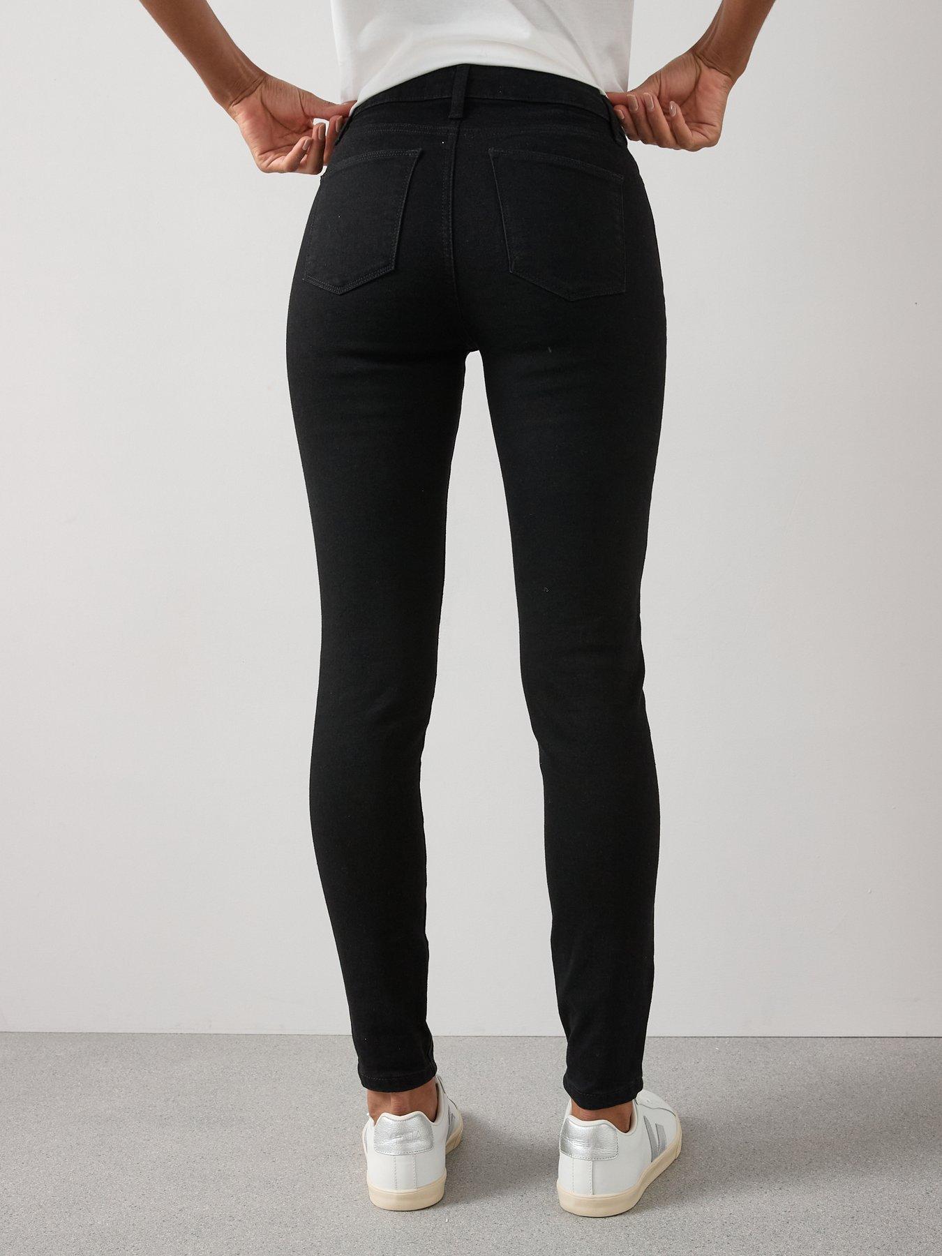 Image 2 of 7 of The Very Collection Relaxed Skinny Jeans - Black