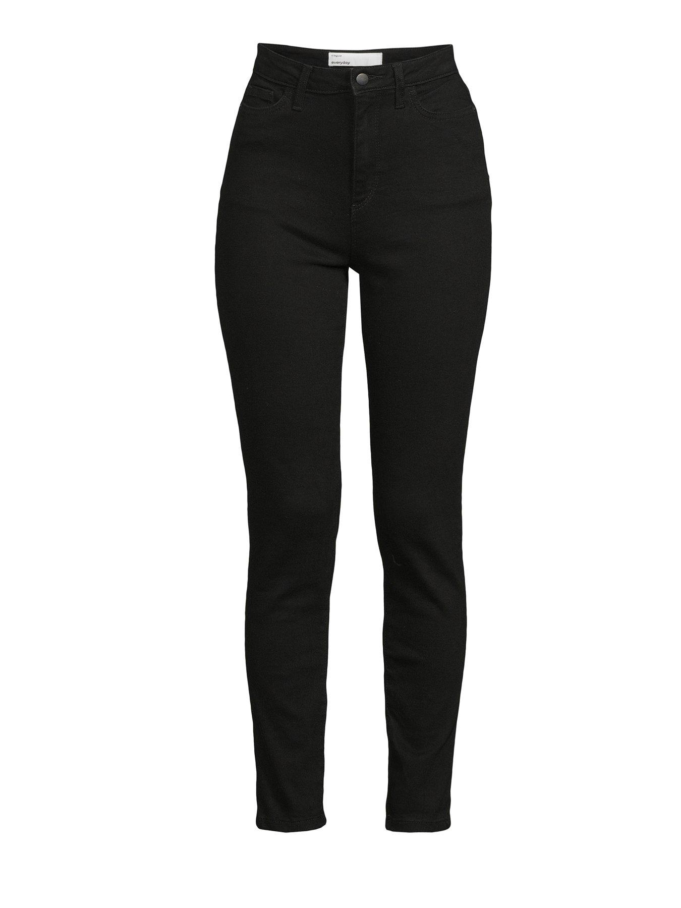 Image 7 of 7 of The Very Collection Relaxed Skinny Jeans - Black