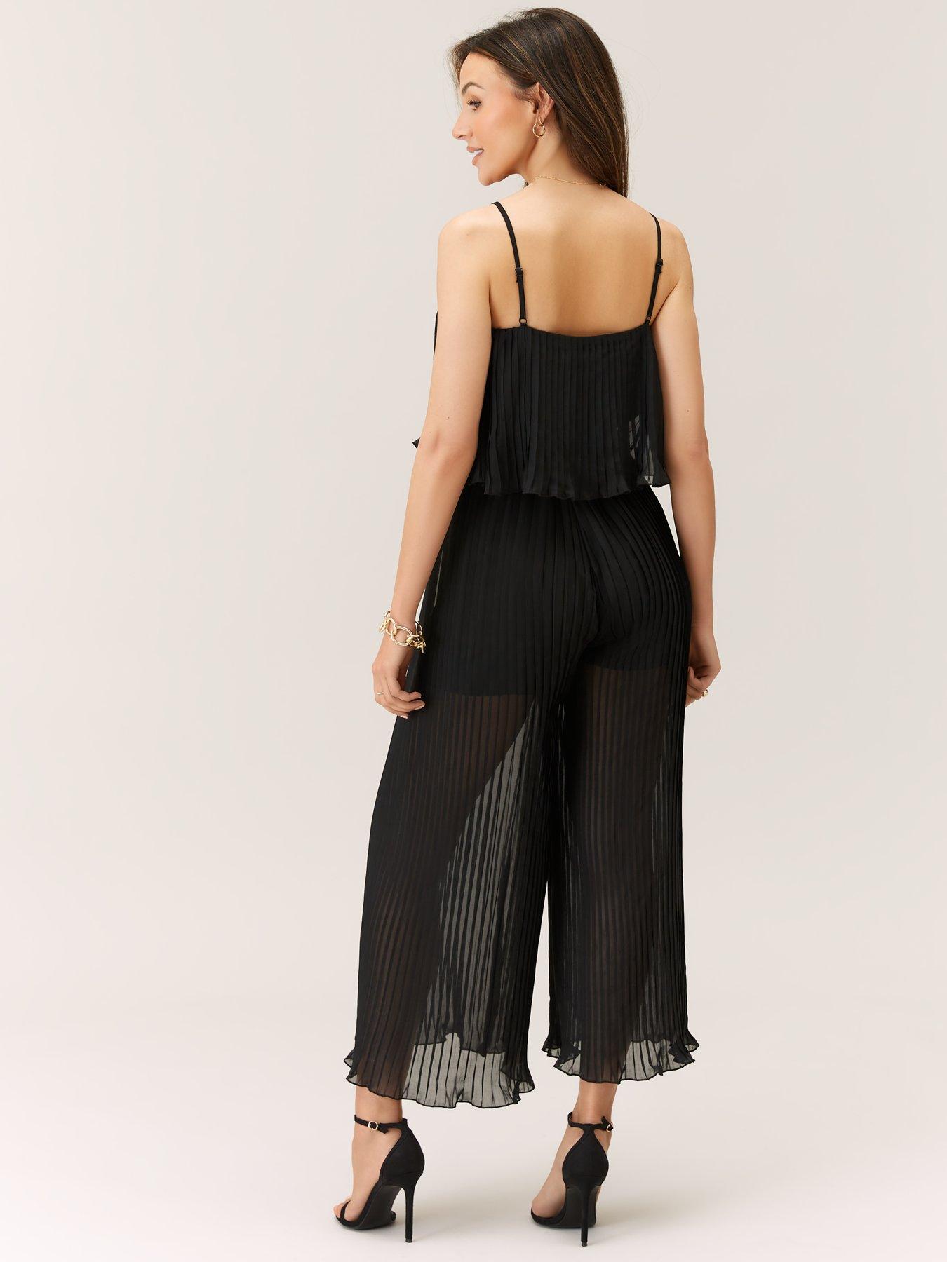michelle-keegan-plisse-overlay-wide-leg-jumpsuit-blackstillFront