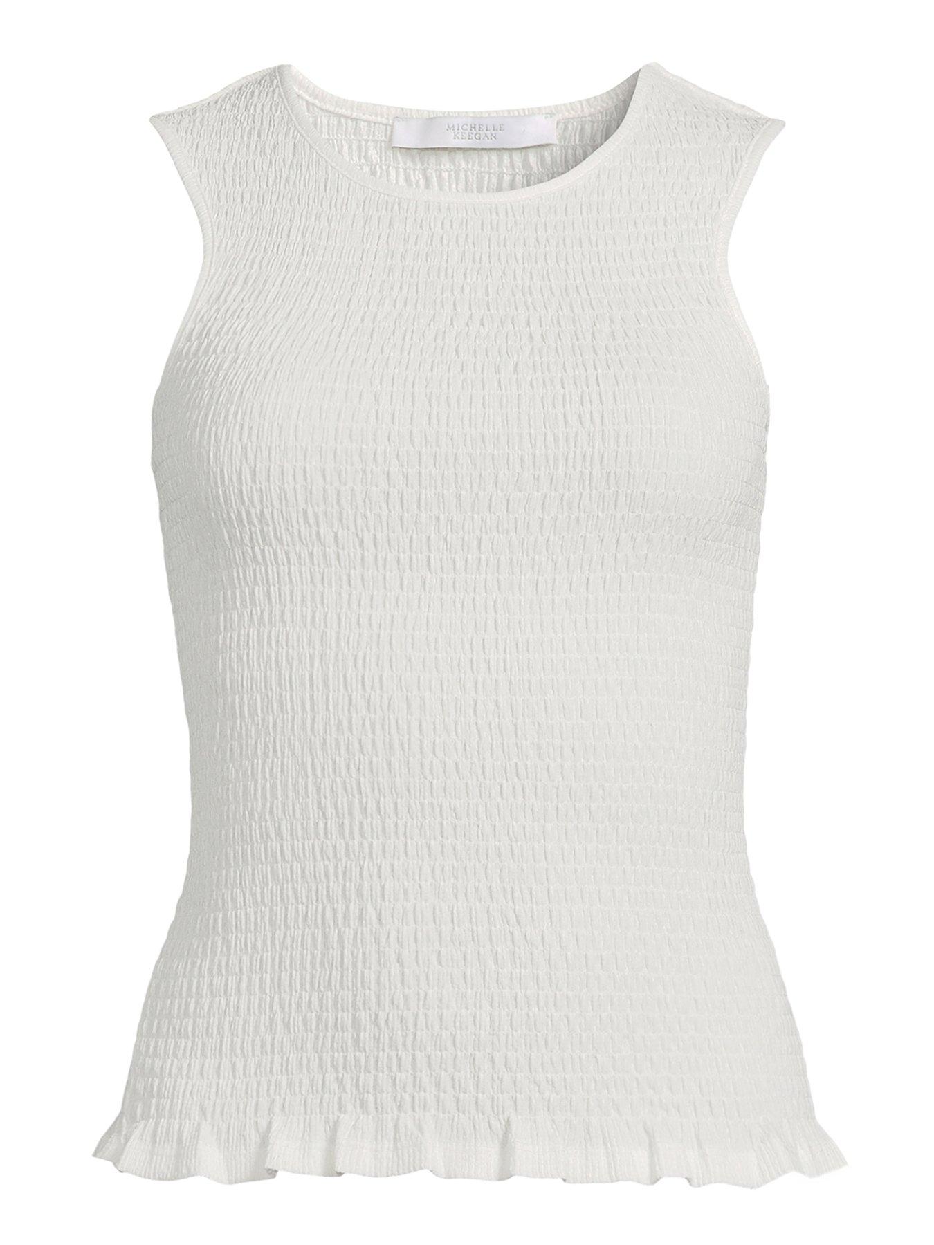 michelle-keegan-shirred-front-sleeveless-top-whitenbspdetail