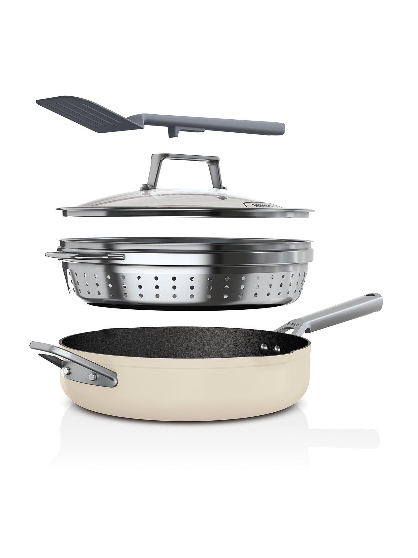 undefined Foodi ZEROSTICK 9-in-1 PossiblePan, non stick - Vanilla Bean - CW102WHUK