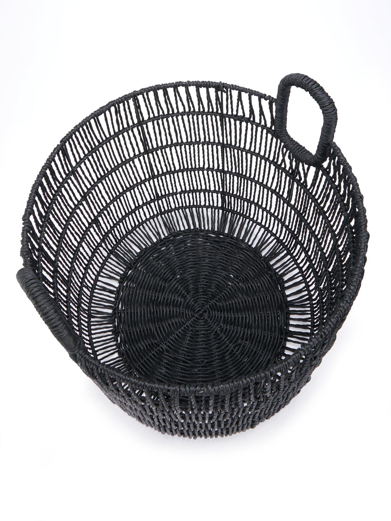 very-home-poly-rattan-black-basketoutfit