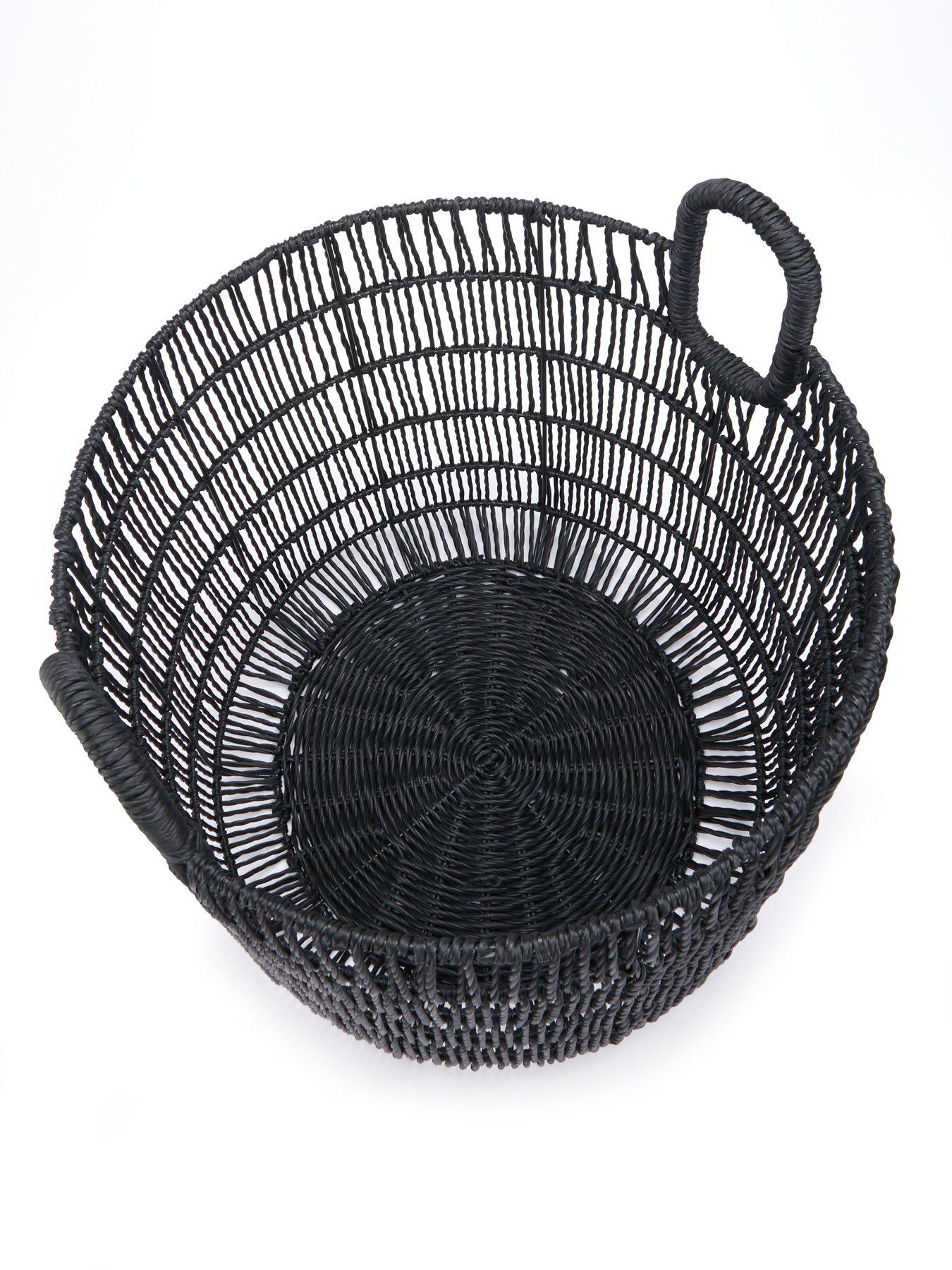 Image 4 of 6 of The Very Collection Poly Rattan Black Basket