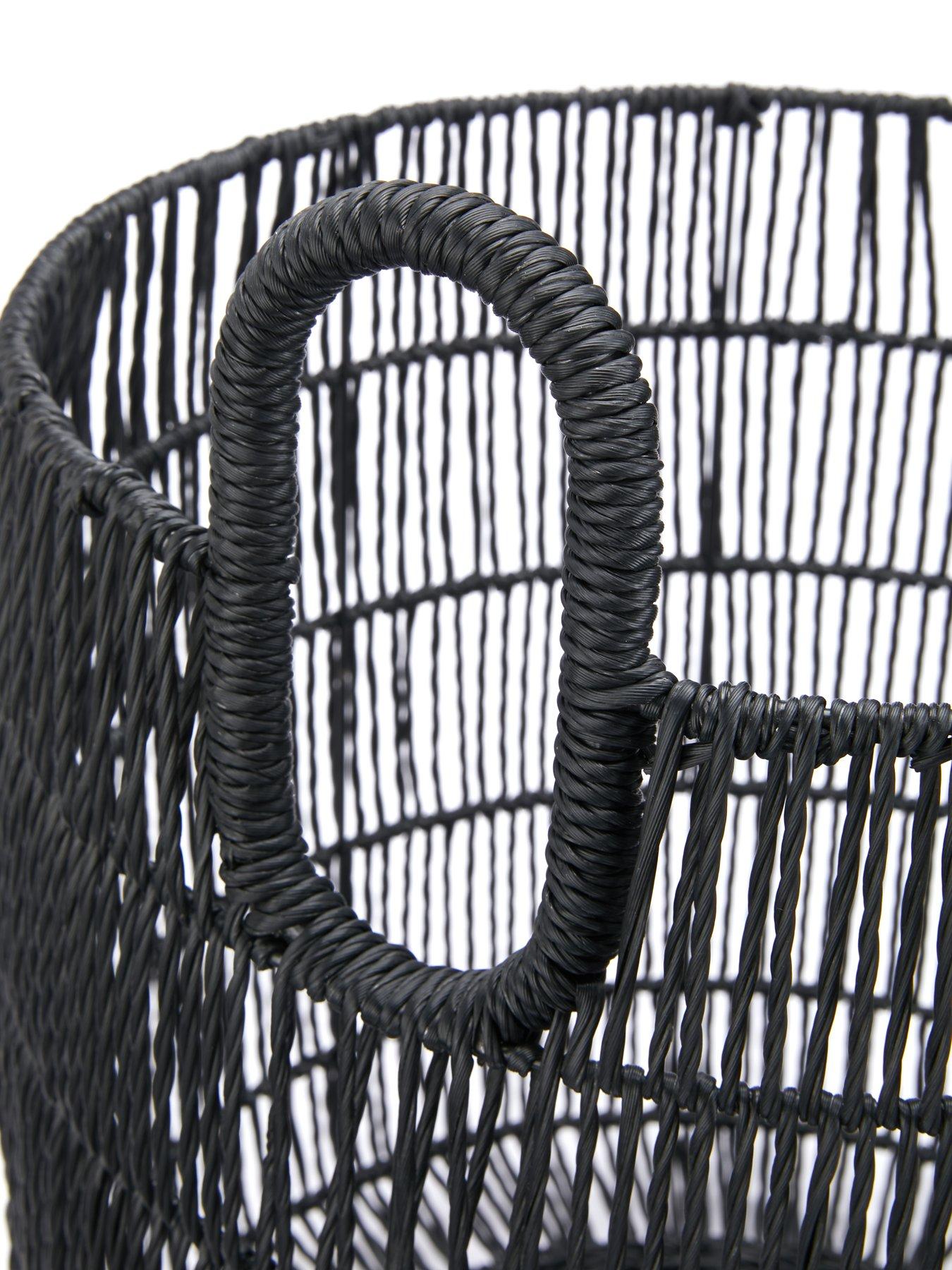 Image 5 of 6 of The Very Collection Poly Rattan Black Basket