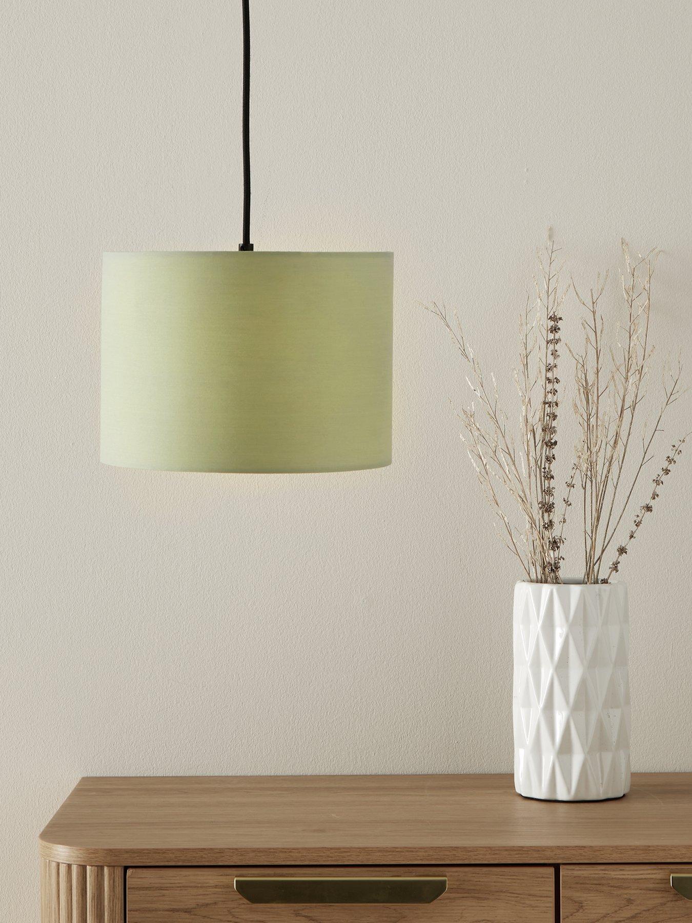 very-home-langley-easy-fit-pendant-sage