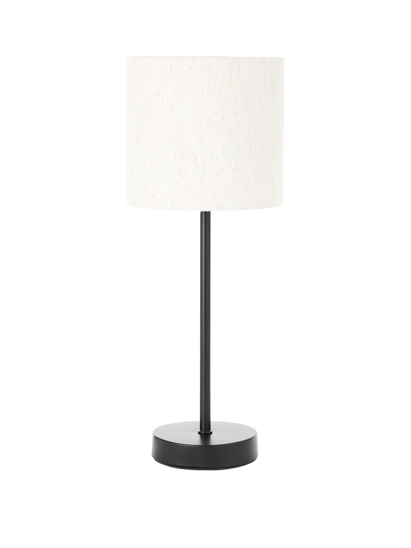 undefined Langley Table Lamp - Natural/Black