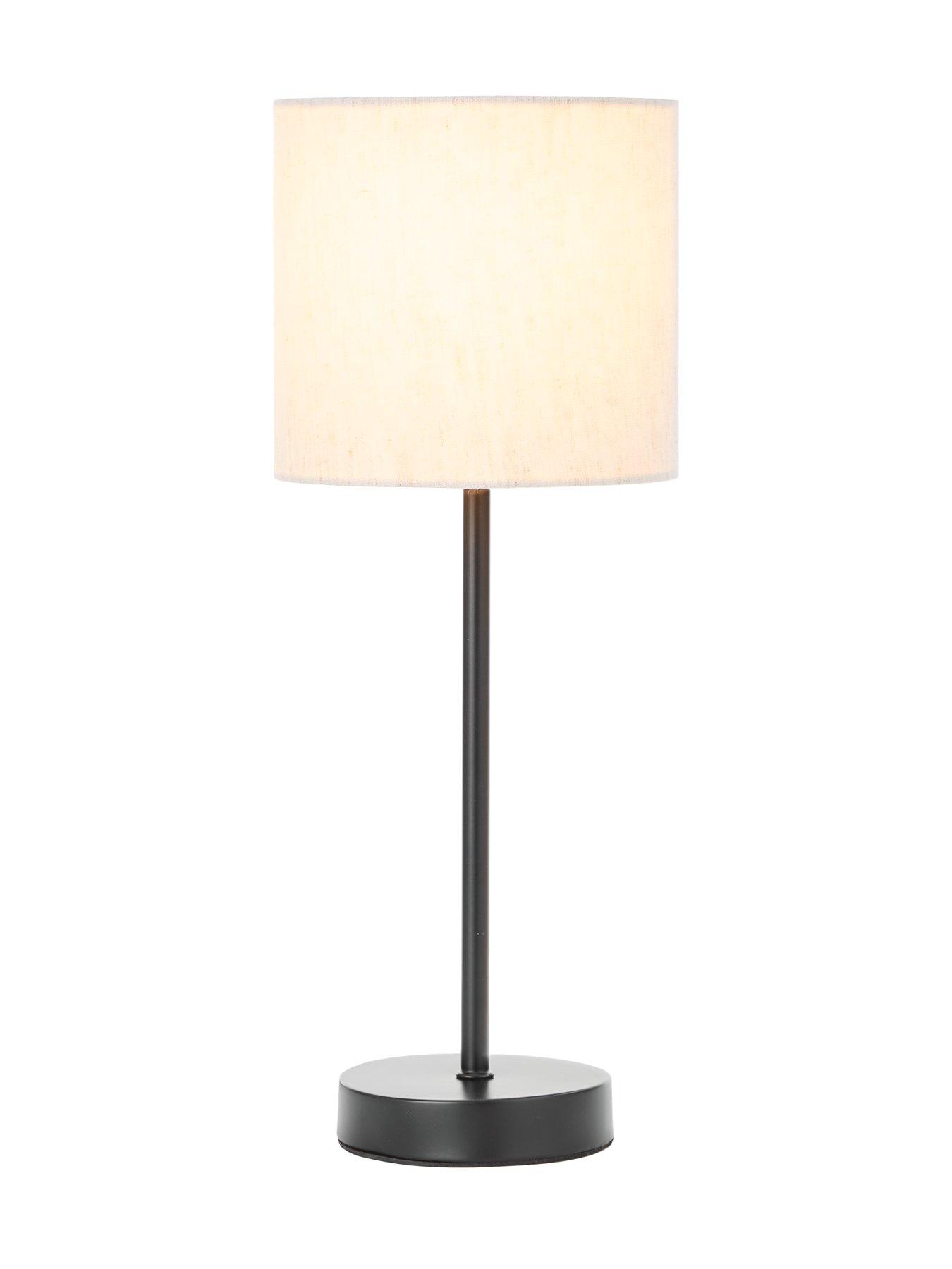 Image 3 of 5 of Very Home Langley Table Lamp - Natural/Black