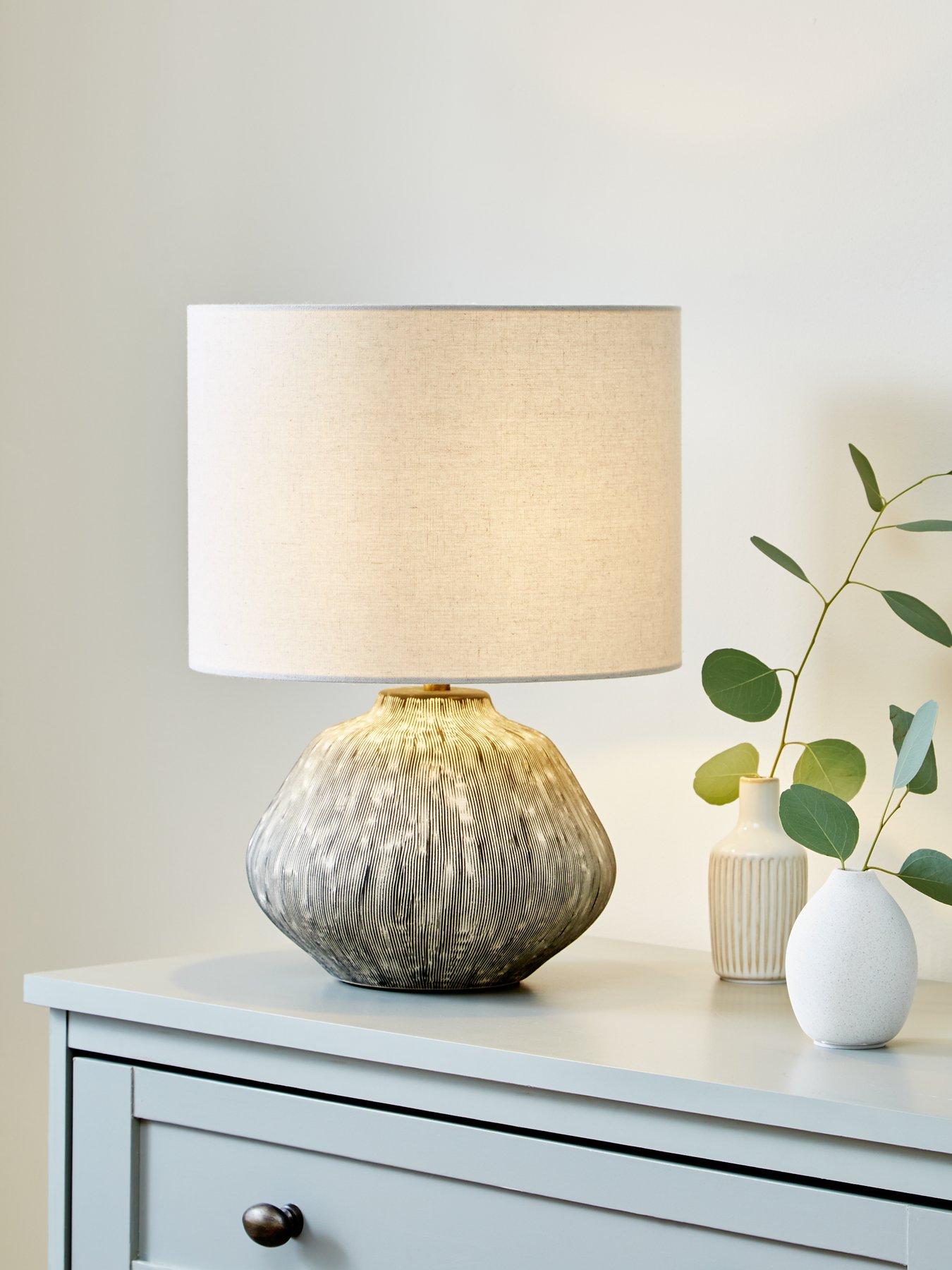 Very Home Scratch Ceramic Table Lamp