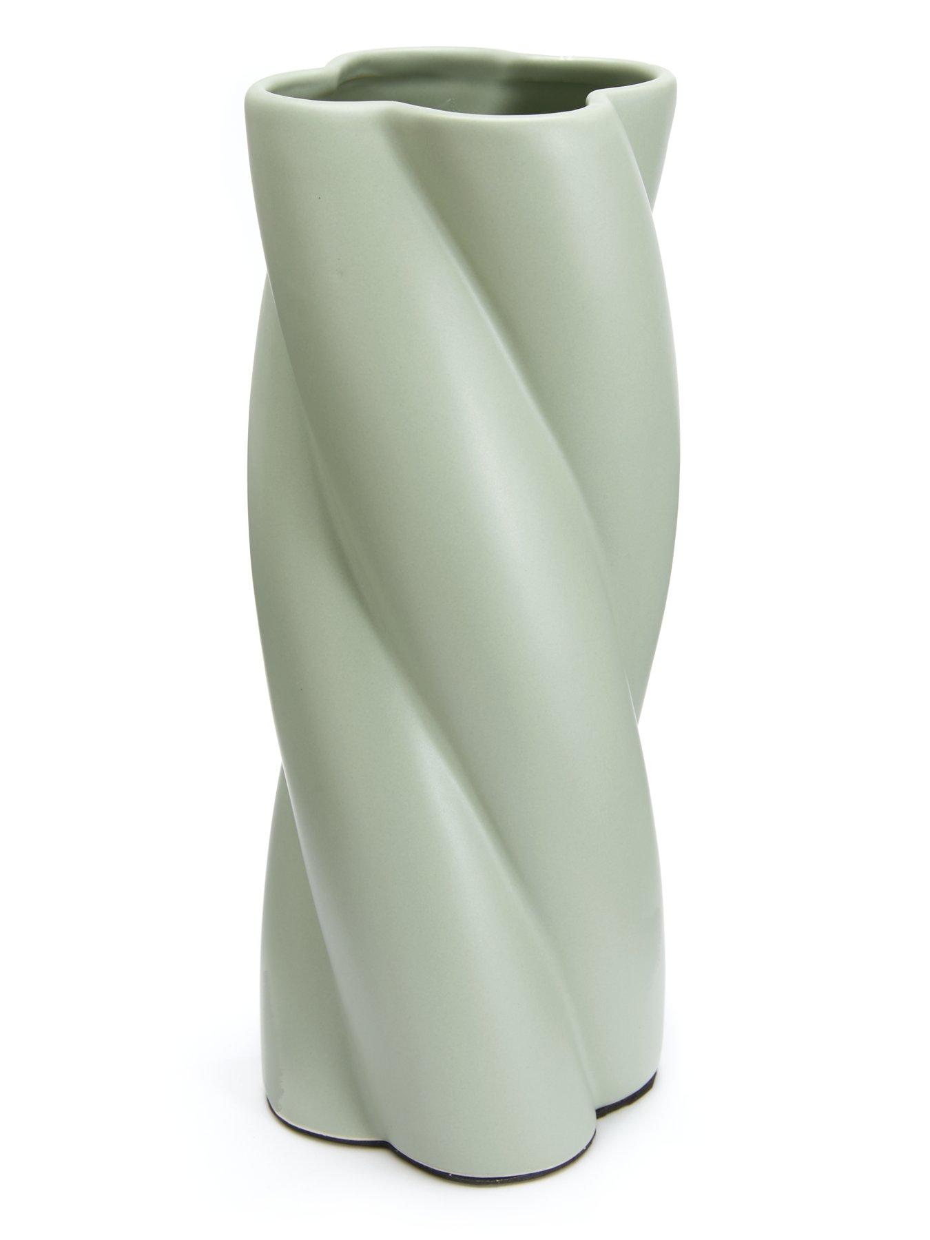 Image 2 of 6 of The Very Collection Spiral Vase - Sage