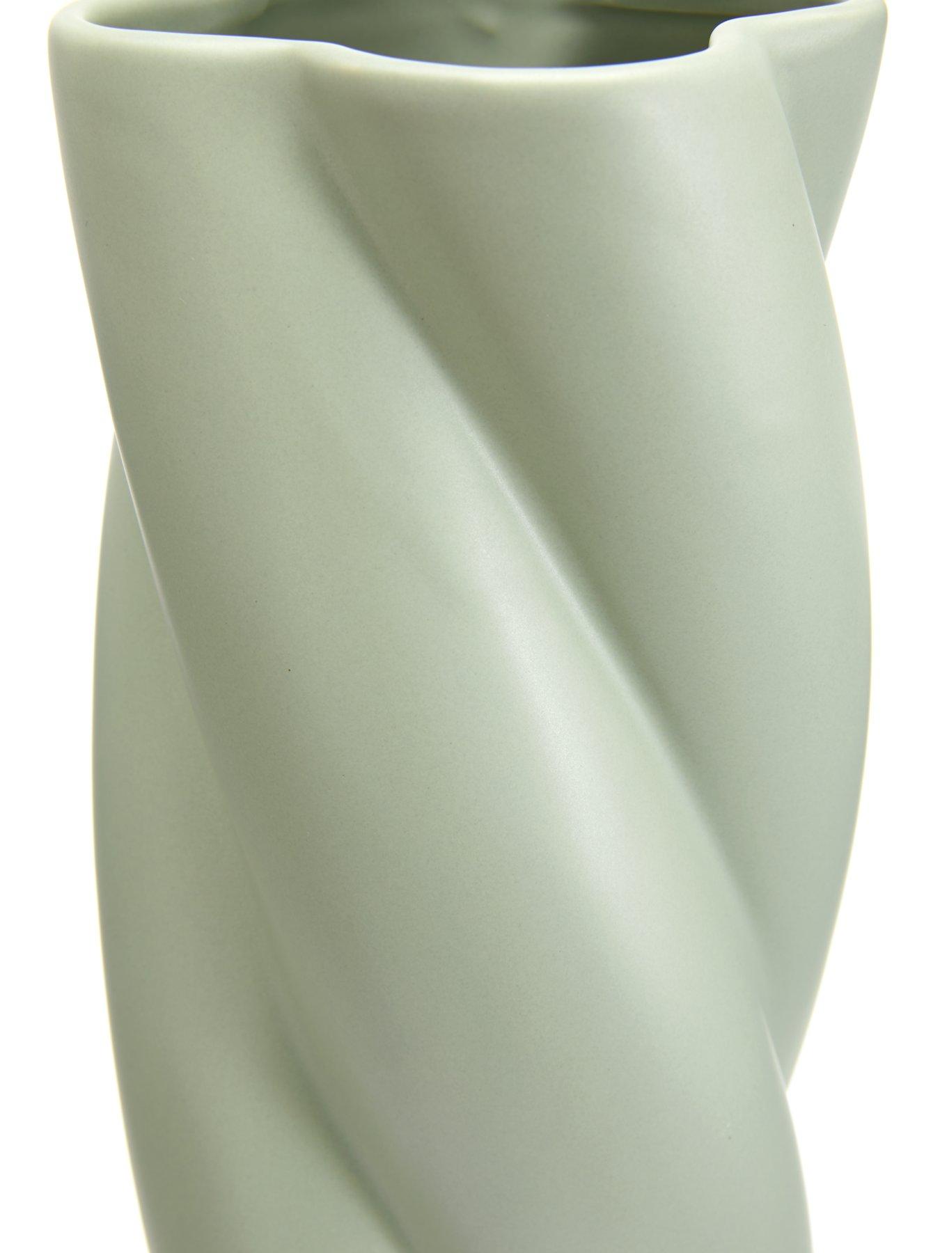 Image 5 of 6 of The Very Collection Spiral Vase - Sage