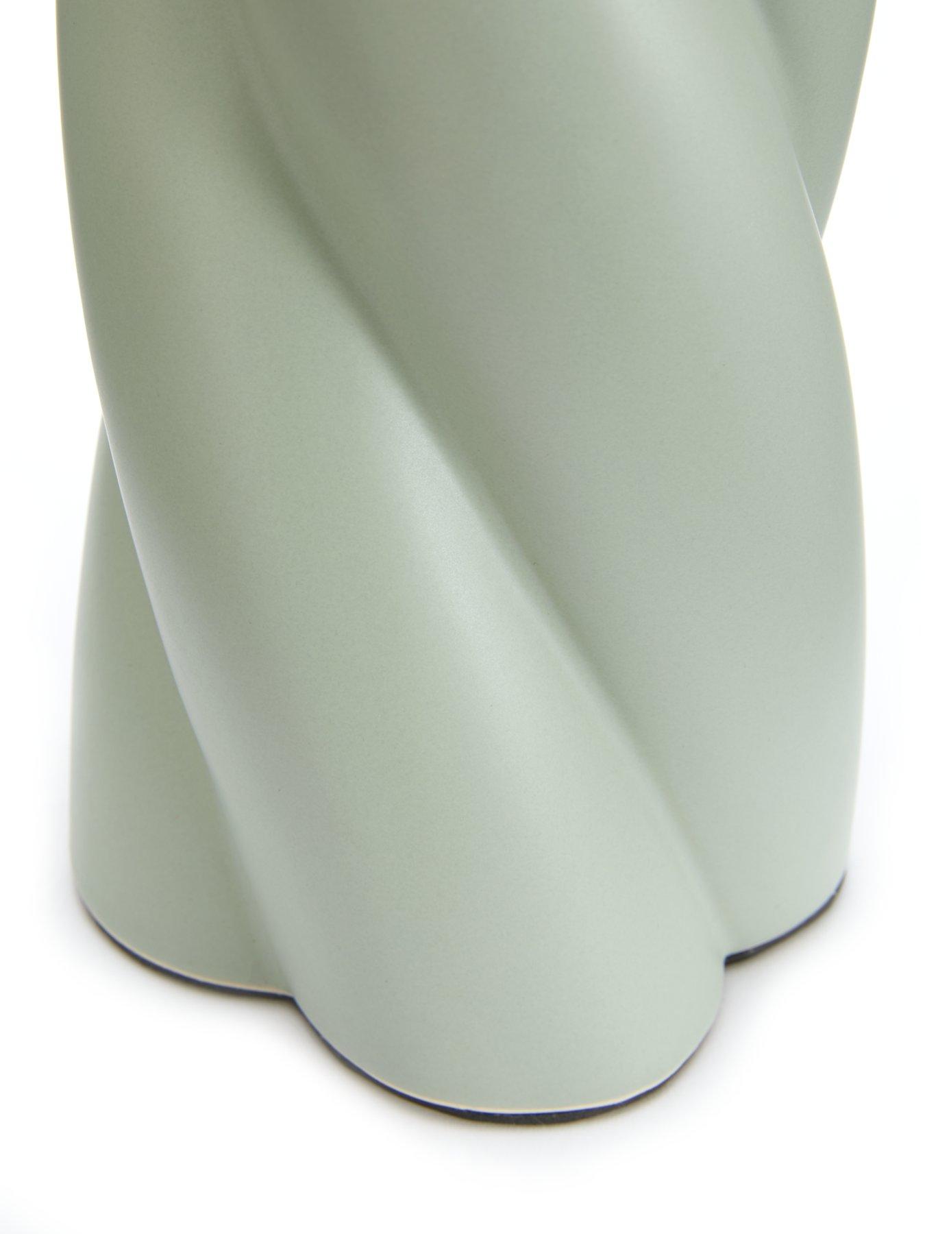 Image 6 of 6 of The Very Collection Spiral Vase - Sage