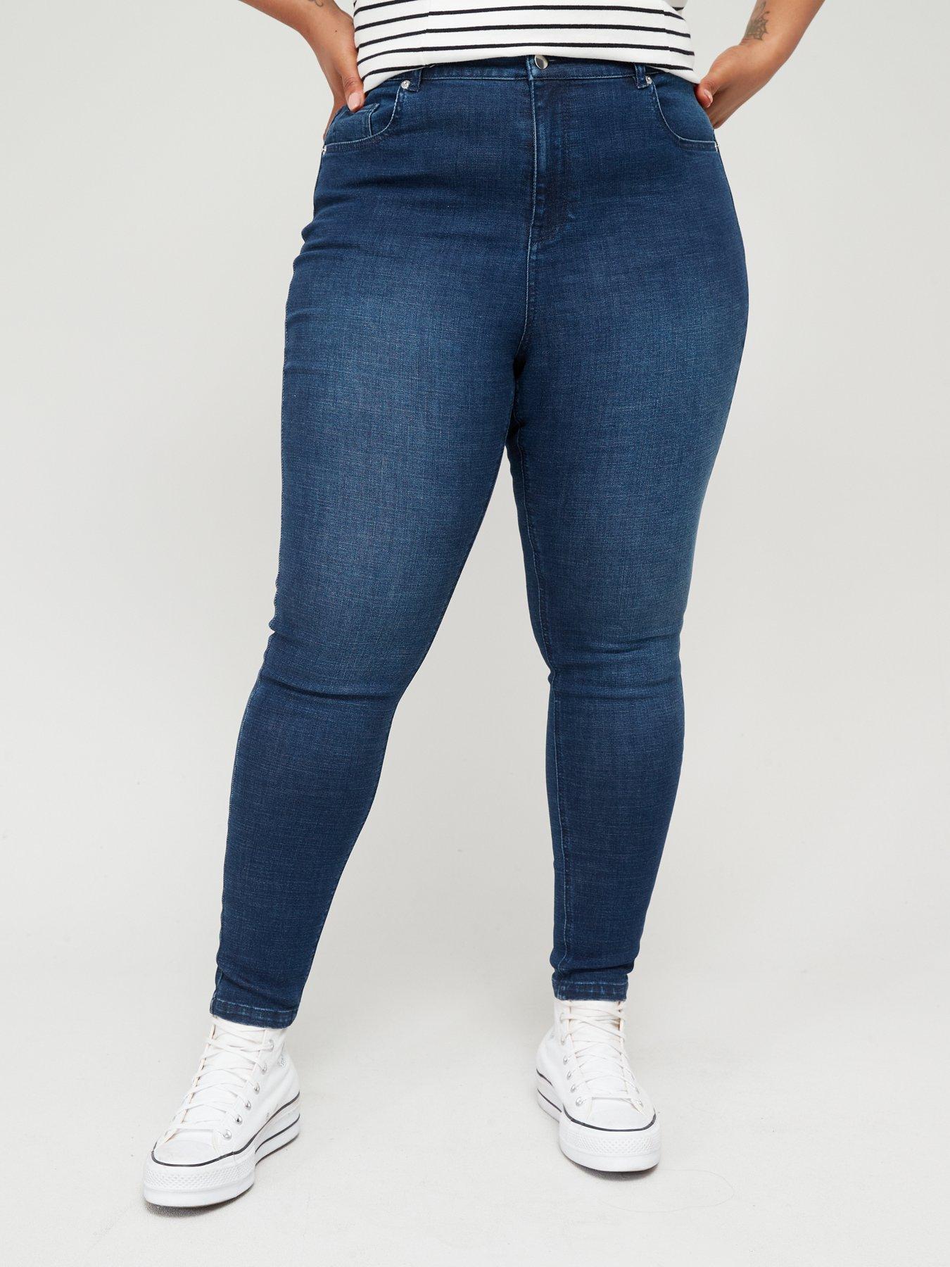 v-by-very-curve-supersoft-high-waisted-stretch-skinny-jean-dark-wash