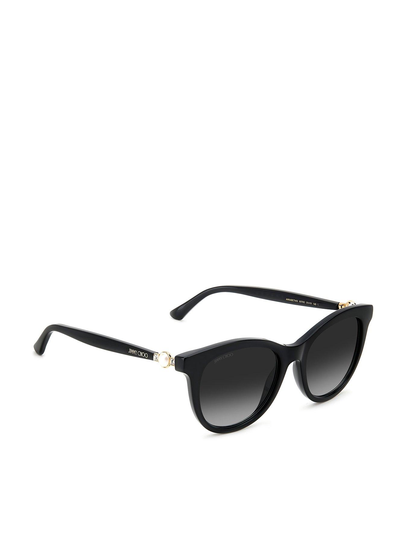 Jimmy choo black sunglasses clearance