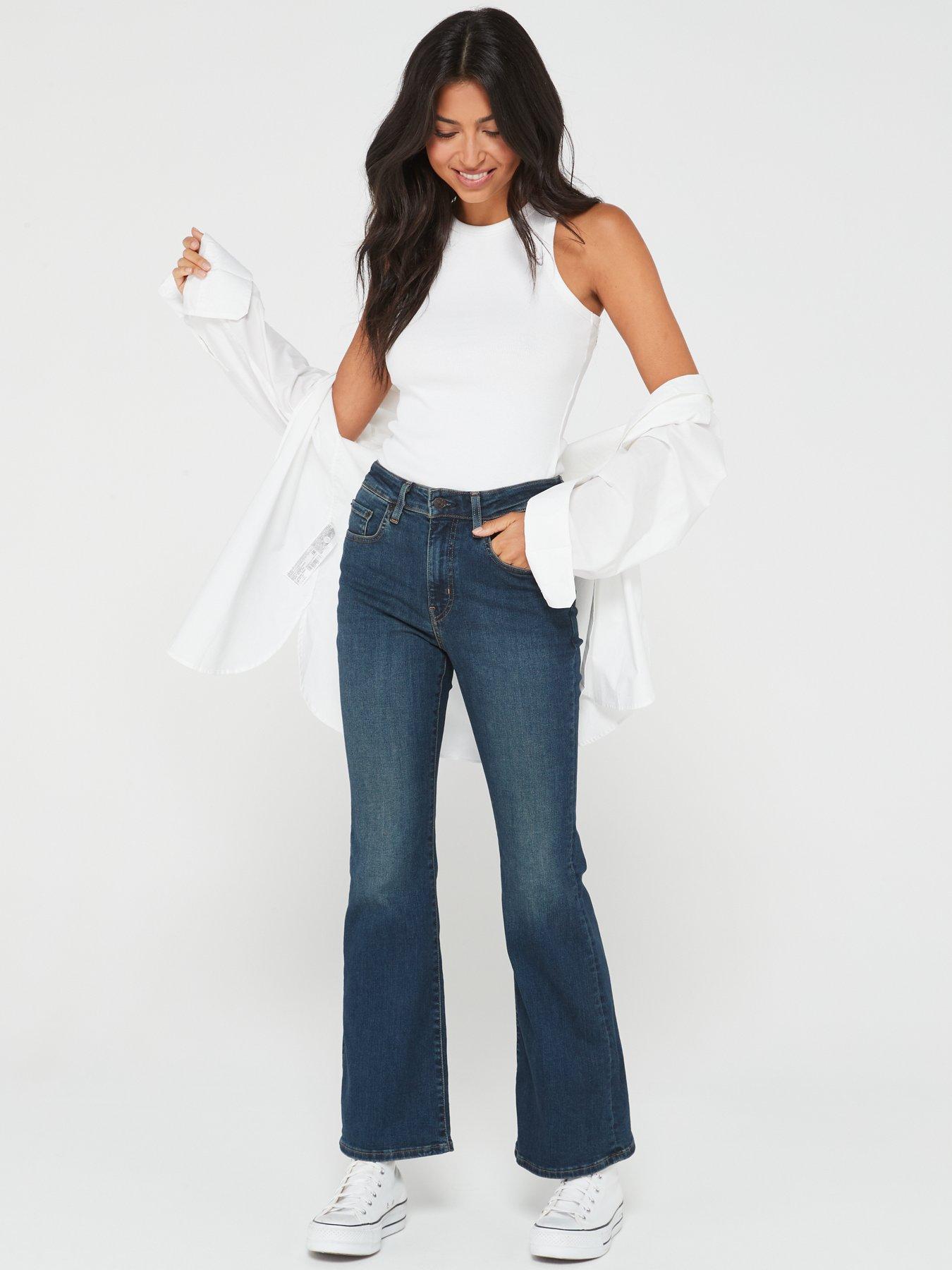 Image 3 of 5 of Levi's 726 High-rise Flare Jeans - Blue Swell
