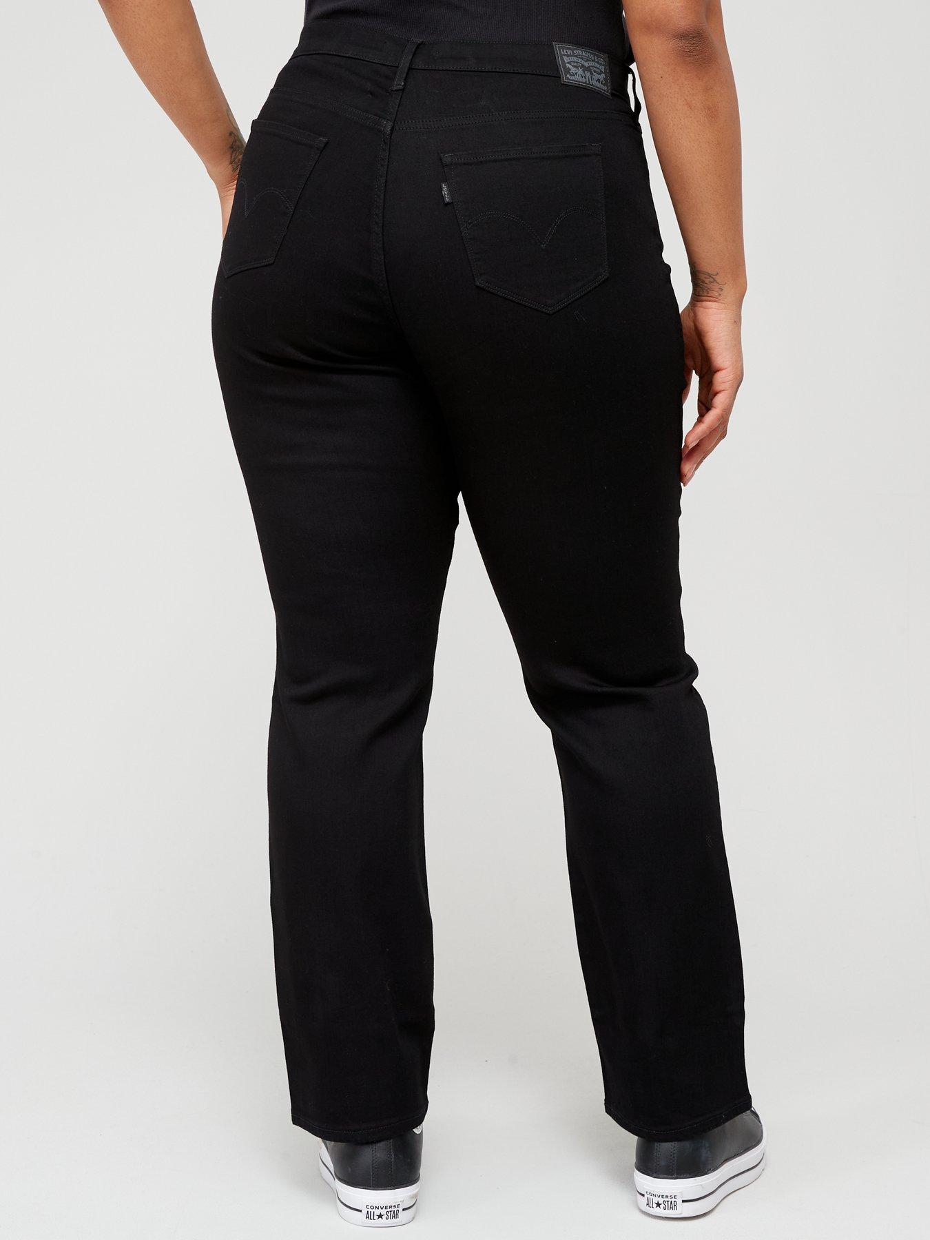 Image 2 of 4 of Levi's Plus 314T Shaping Straight Jeans (plus Size) - Soft Black 2