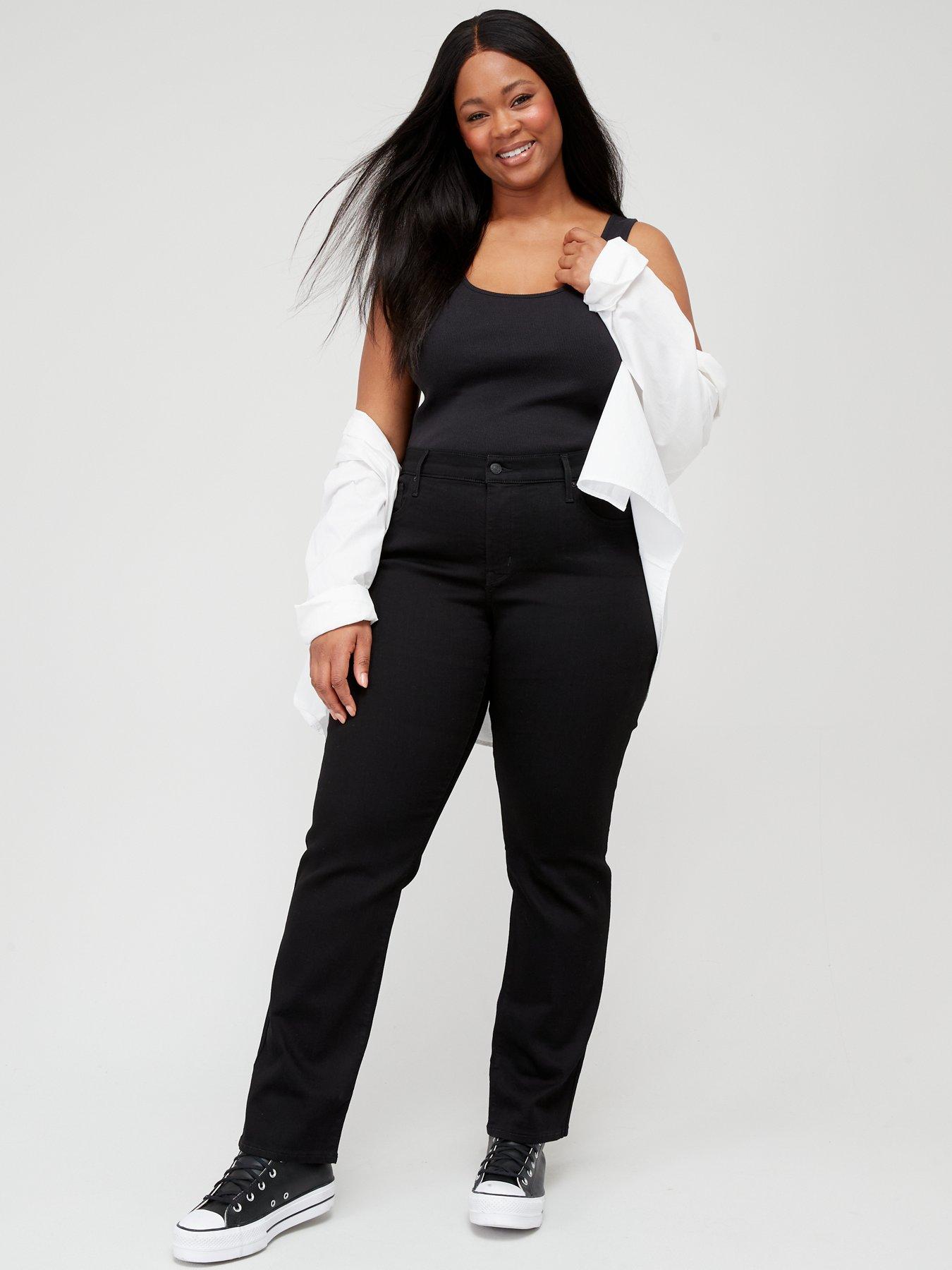 Image 4 of 4 of Levi's Plus 314T Shaping Straight Jeans (plus Size) - Soft Black 2