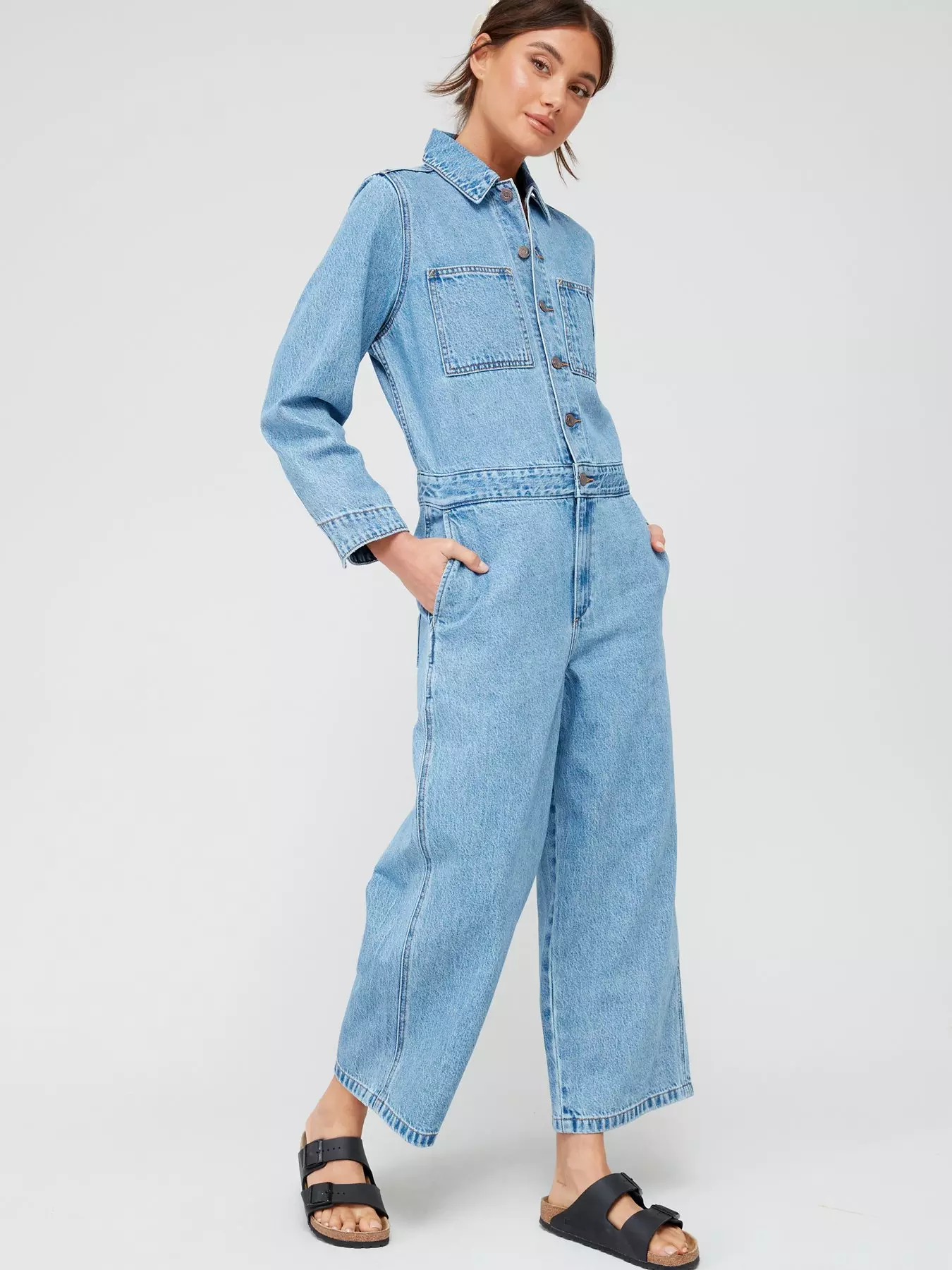 Iconic Jumpsuit - Light Wash