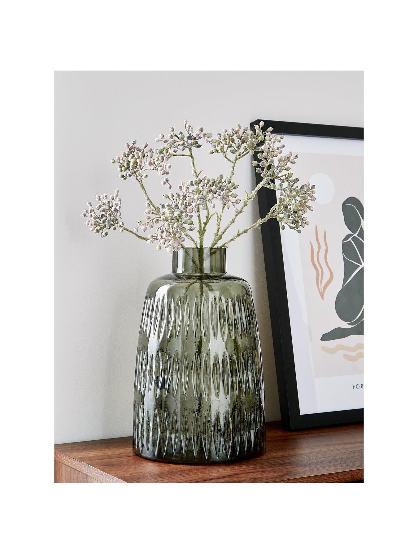 The Very Collection Etched Glass Vase