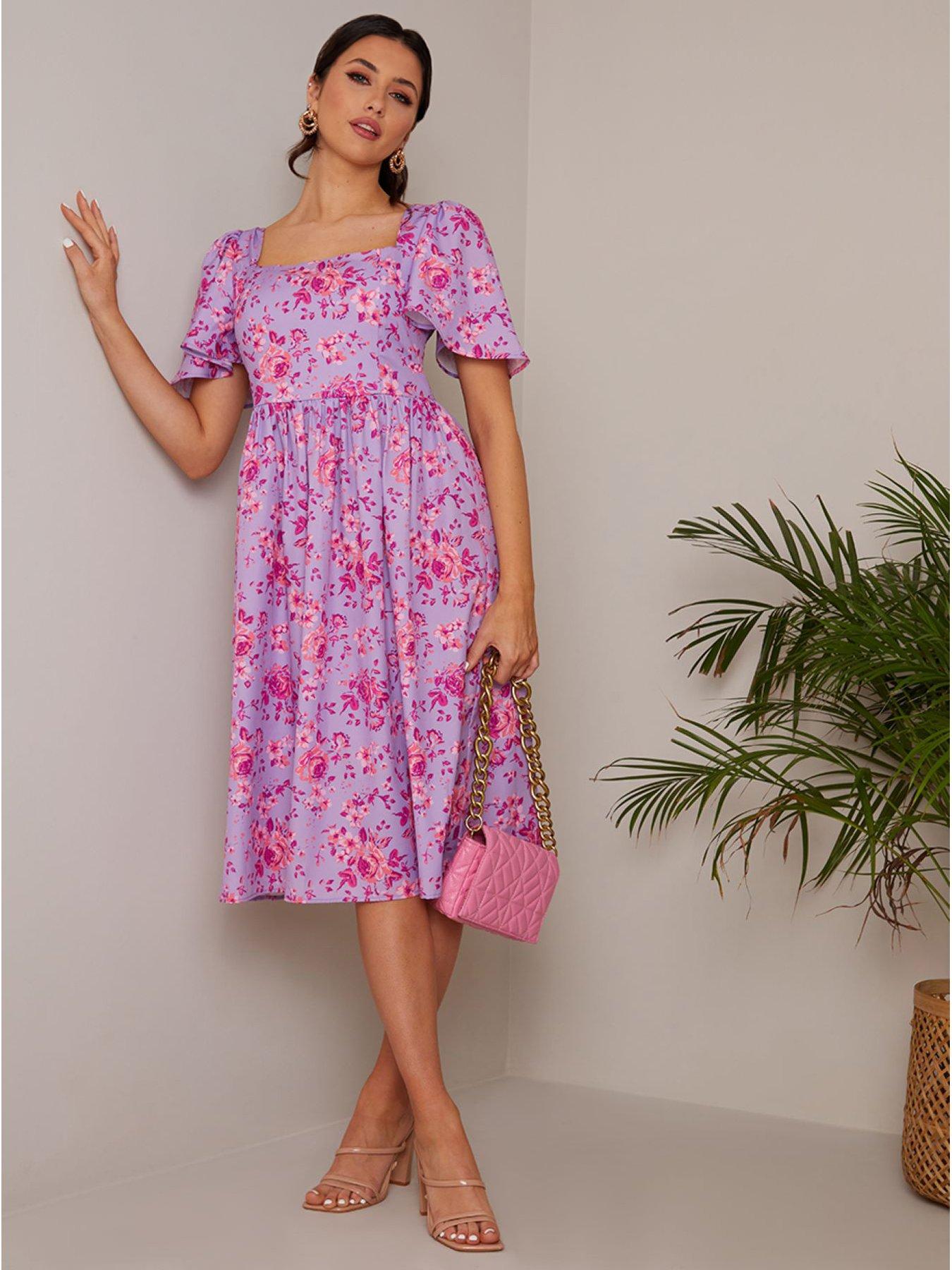 Midi ditsy clearance dress