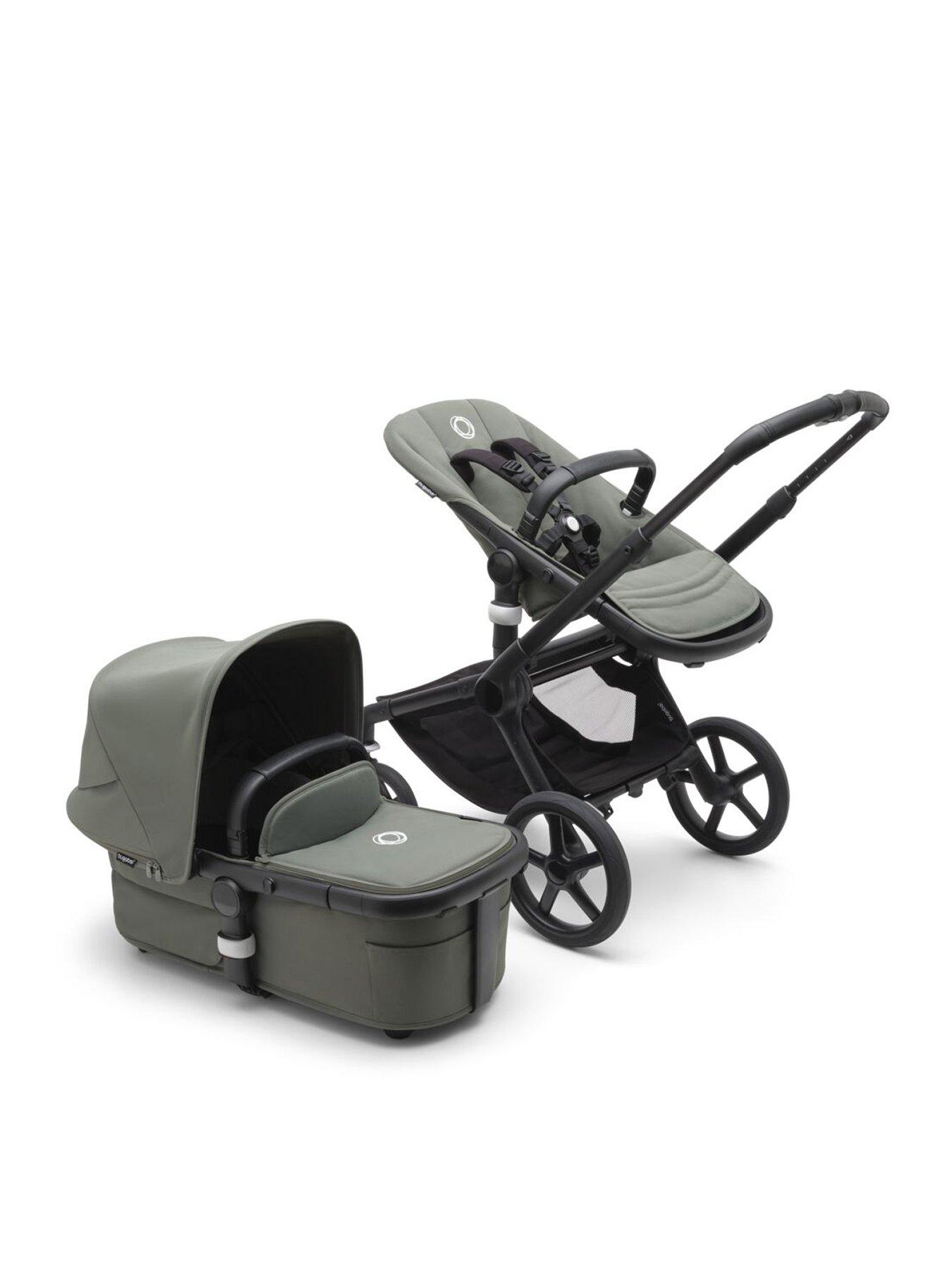 Image 2 of 7 of Bugaboo Fox 5 Complete Stroller - Black/Forest Green/Forest Green