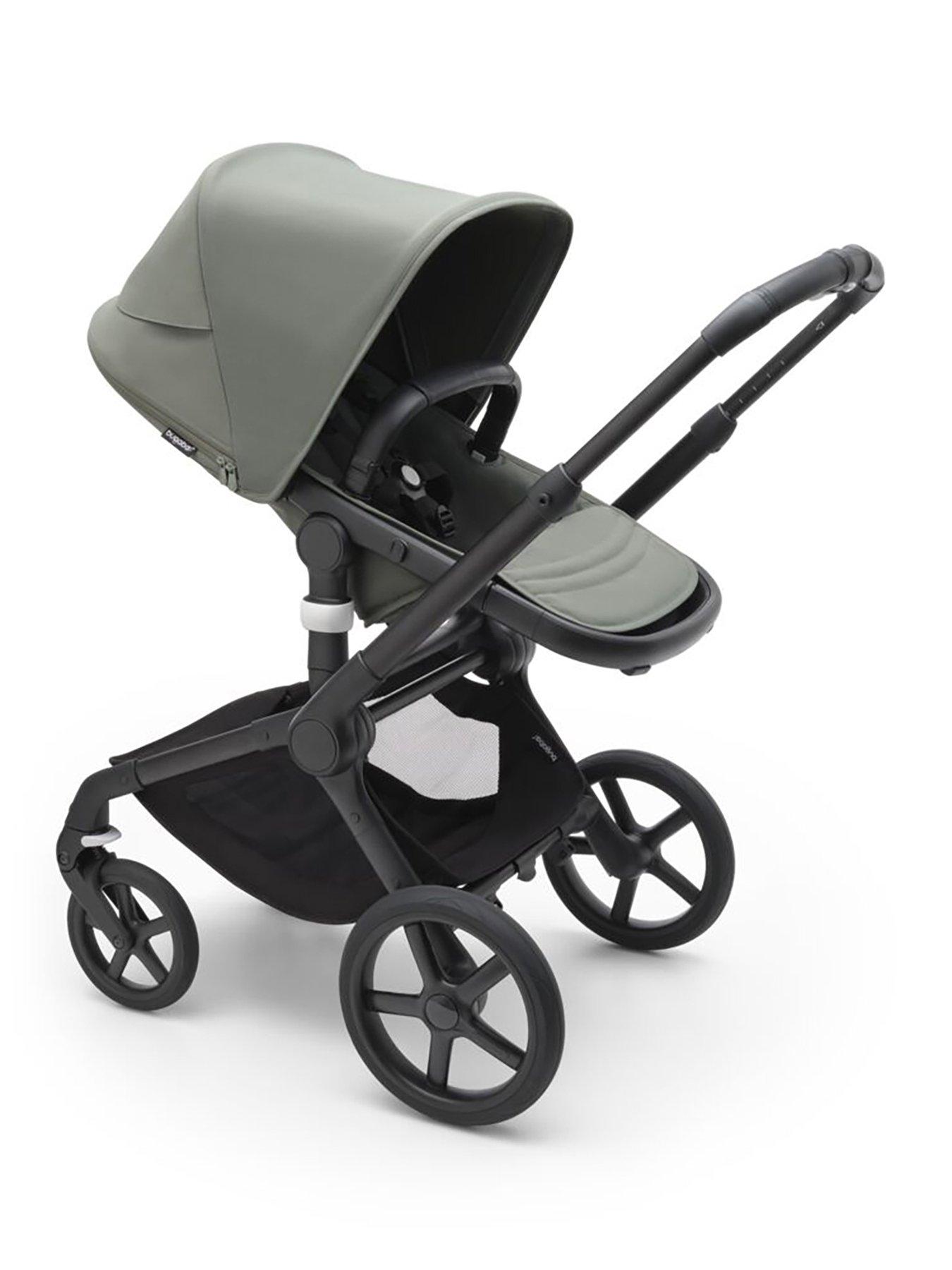 Image 4 of 7 of Bugaboo Fox 5 Complete Stroller - Black/Forest Green/Forest Green