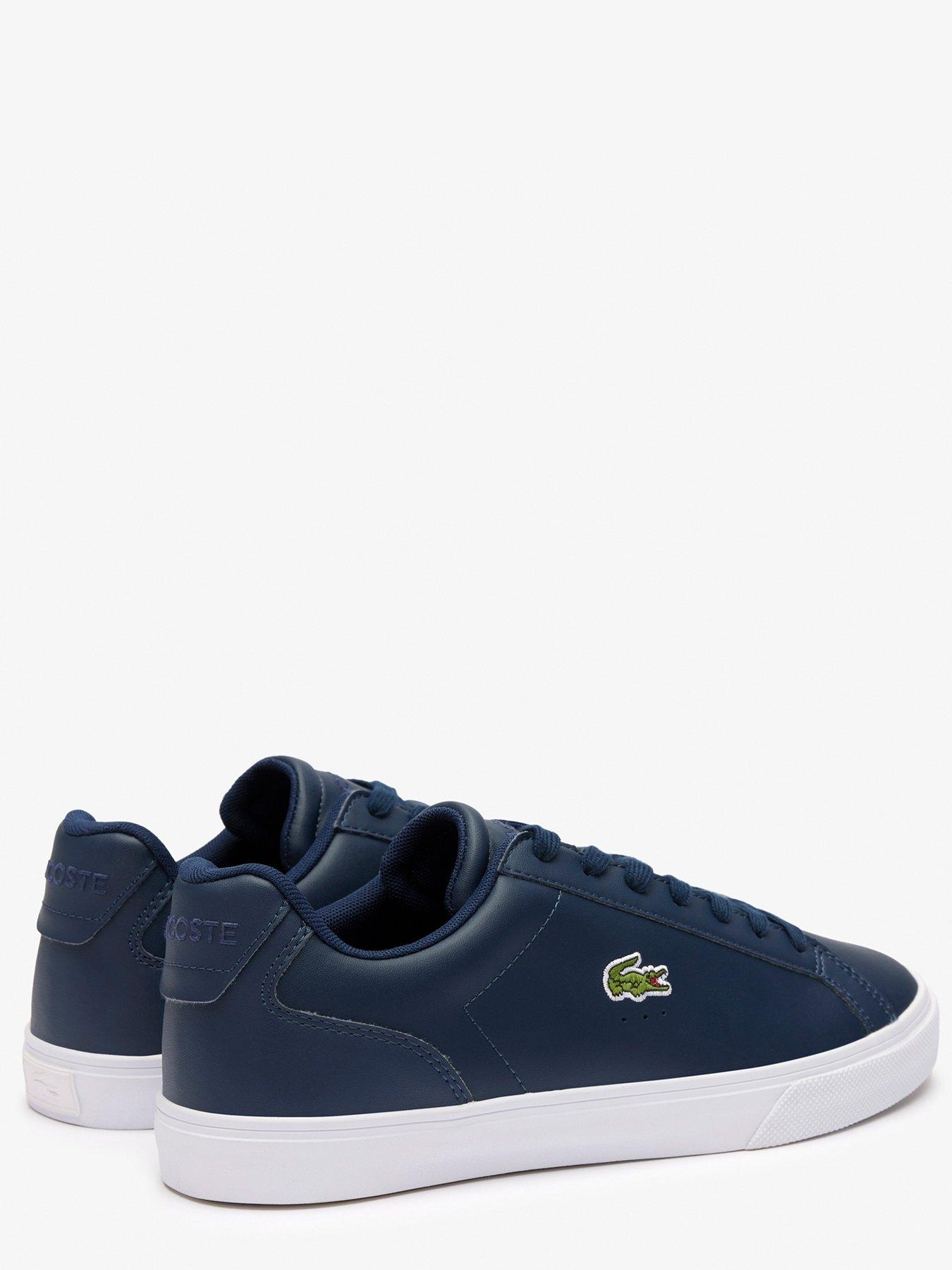 Lacoste navy clearance trainers