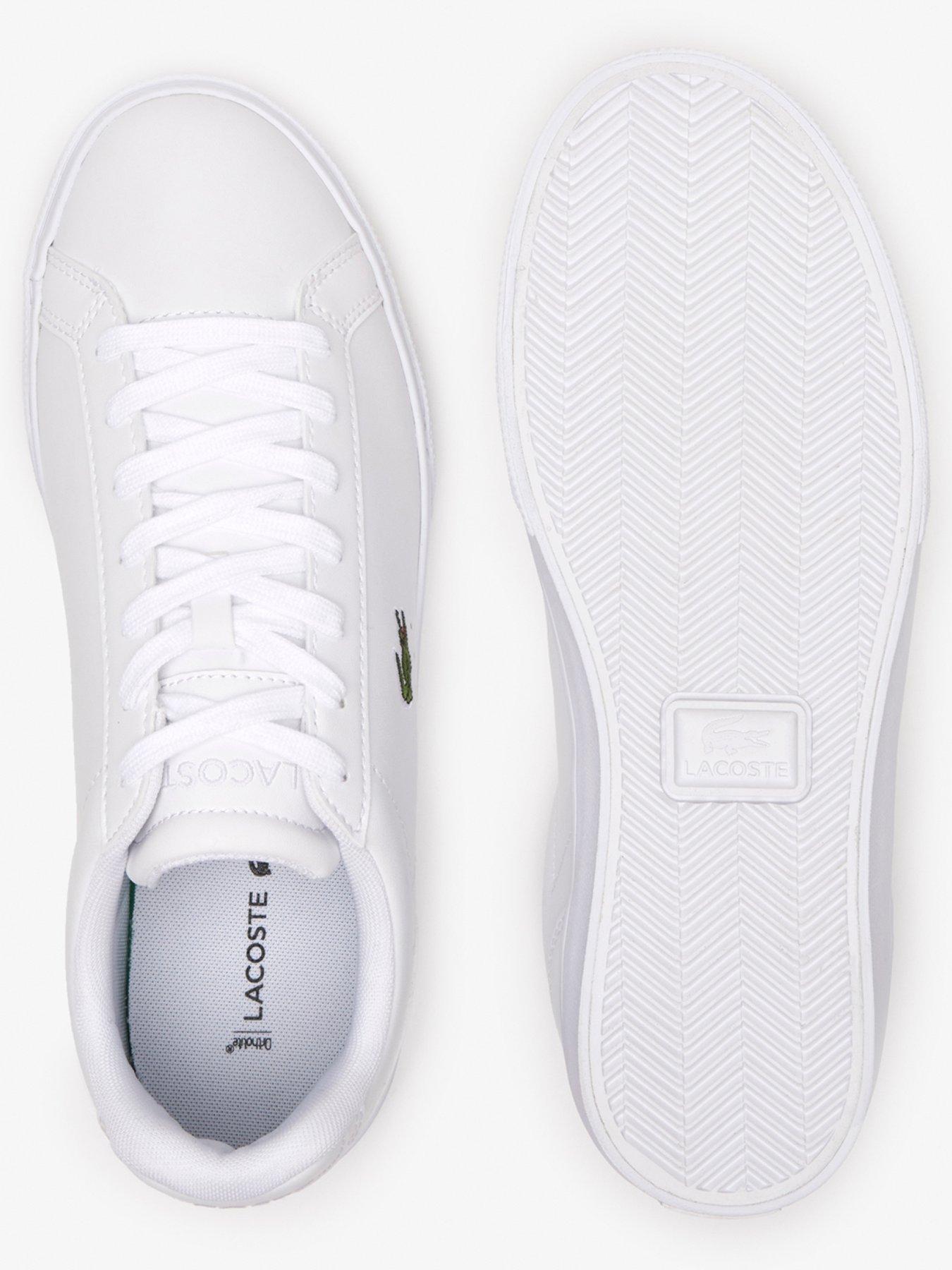 Lacoste white lerond trainers best sale