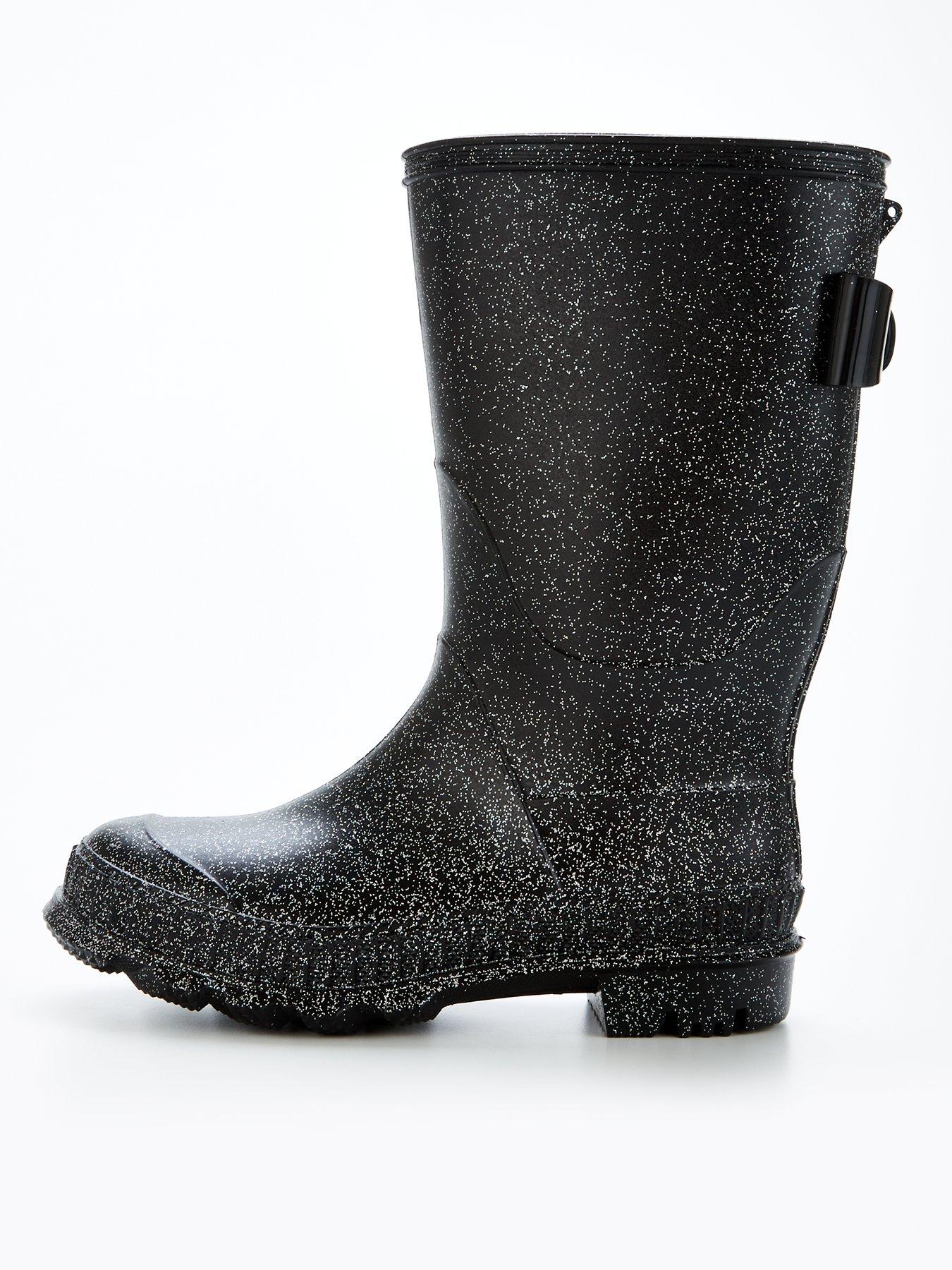 the-very-collection-girls-glitter-wellies-black