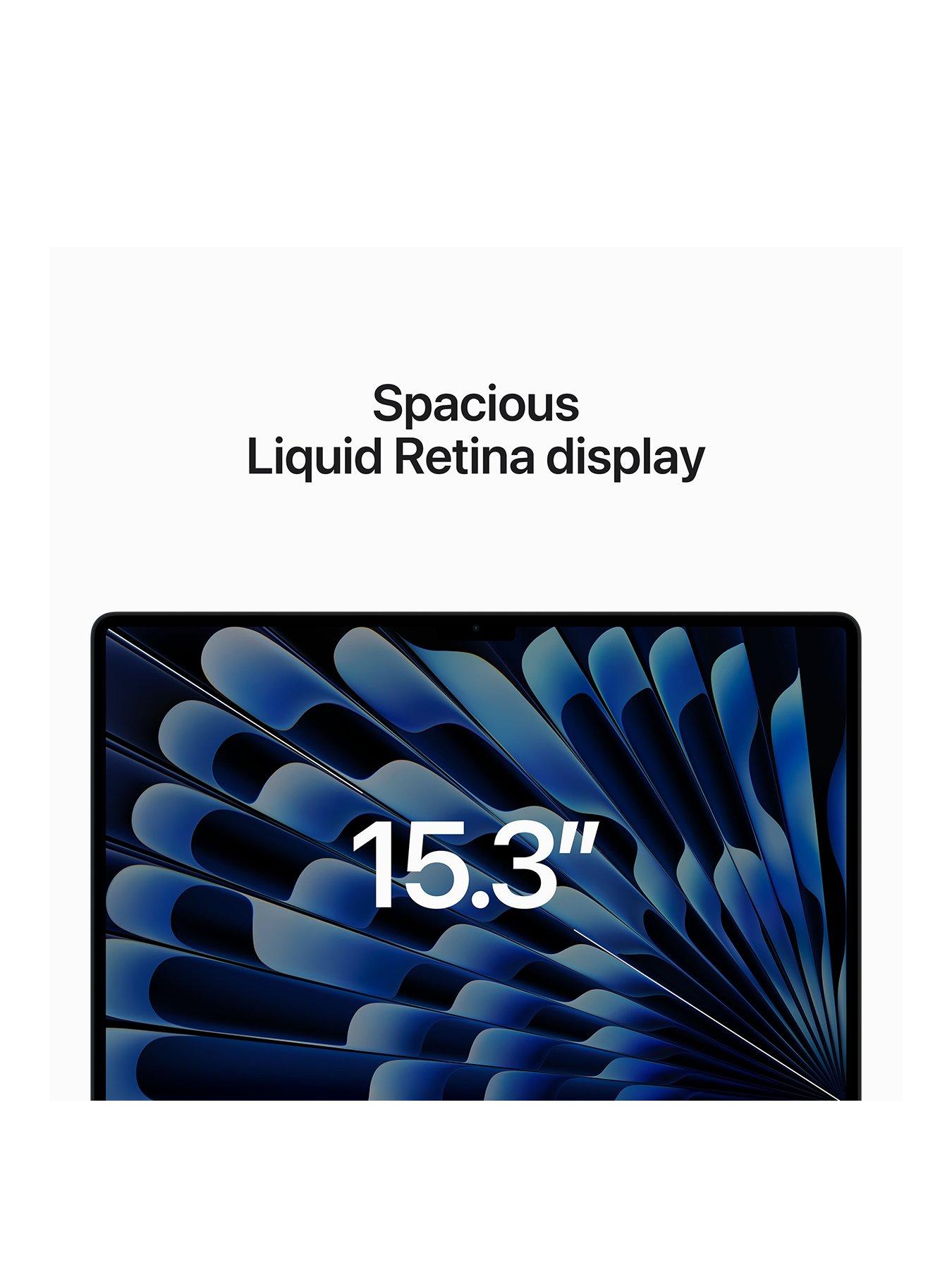 Image 3 of 8 of Apple MacBook Air&nbsp;(M2, 2023) 15-inch&nbsp;with 8-core CPU and 10-core GPU, 256GB - Midnight