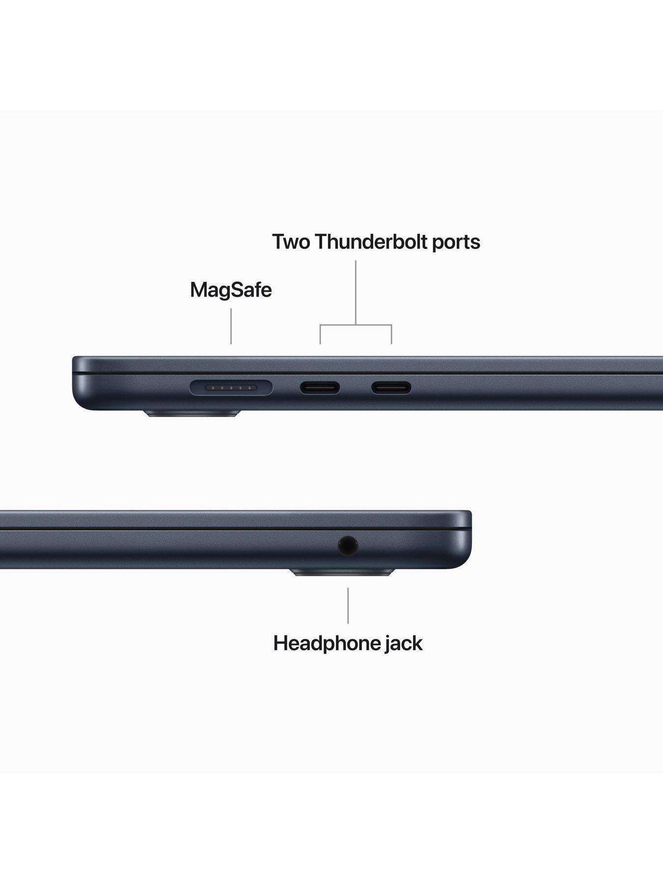 Image 5 of 8 of Apple MacBook Air&nbsp;(M2, 2023) 15-inch&nbsp;with 8-core CPU and 10-core GPU, 256GB - Midnight