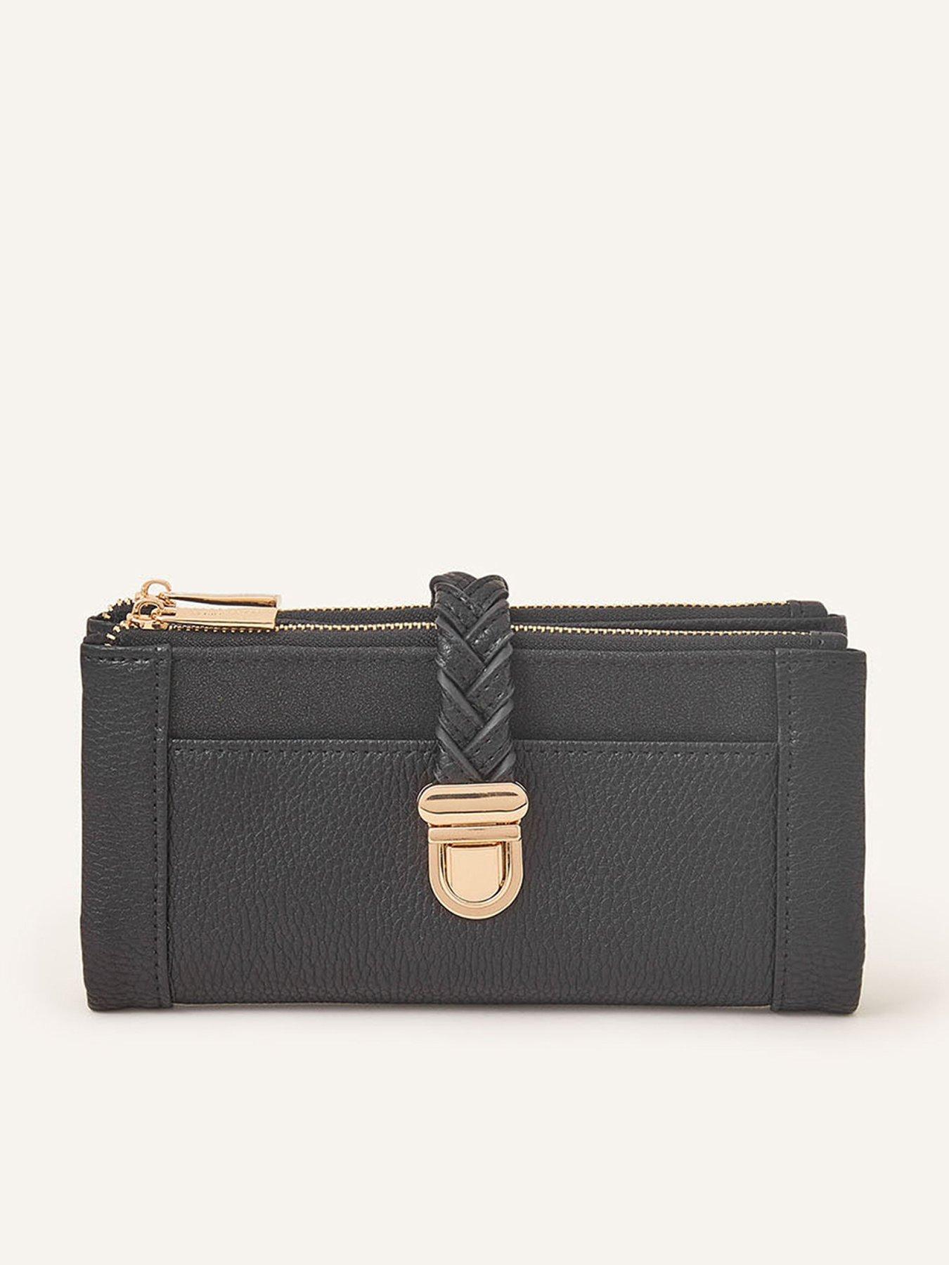 Image 1 of 3 of Accessorize Plait Push-Lock Purse