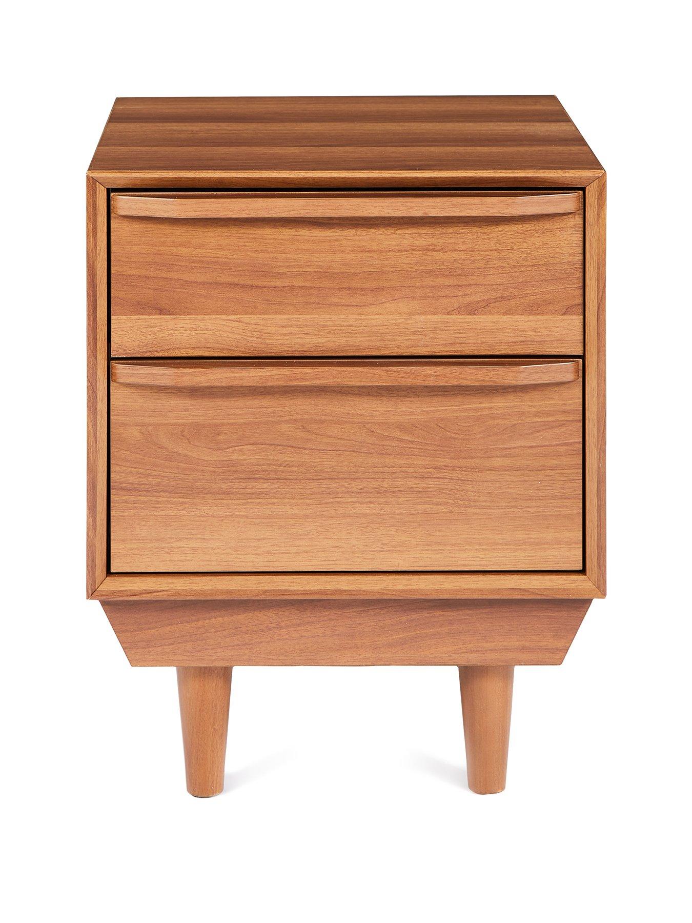 very-home-marcel-2-drawer-bedside-chest-walnutstillFront