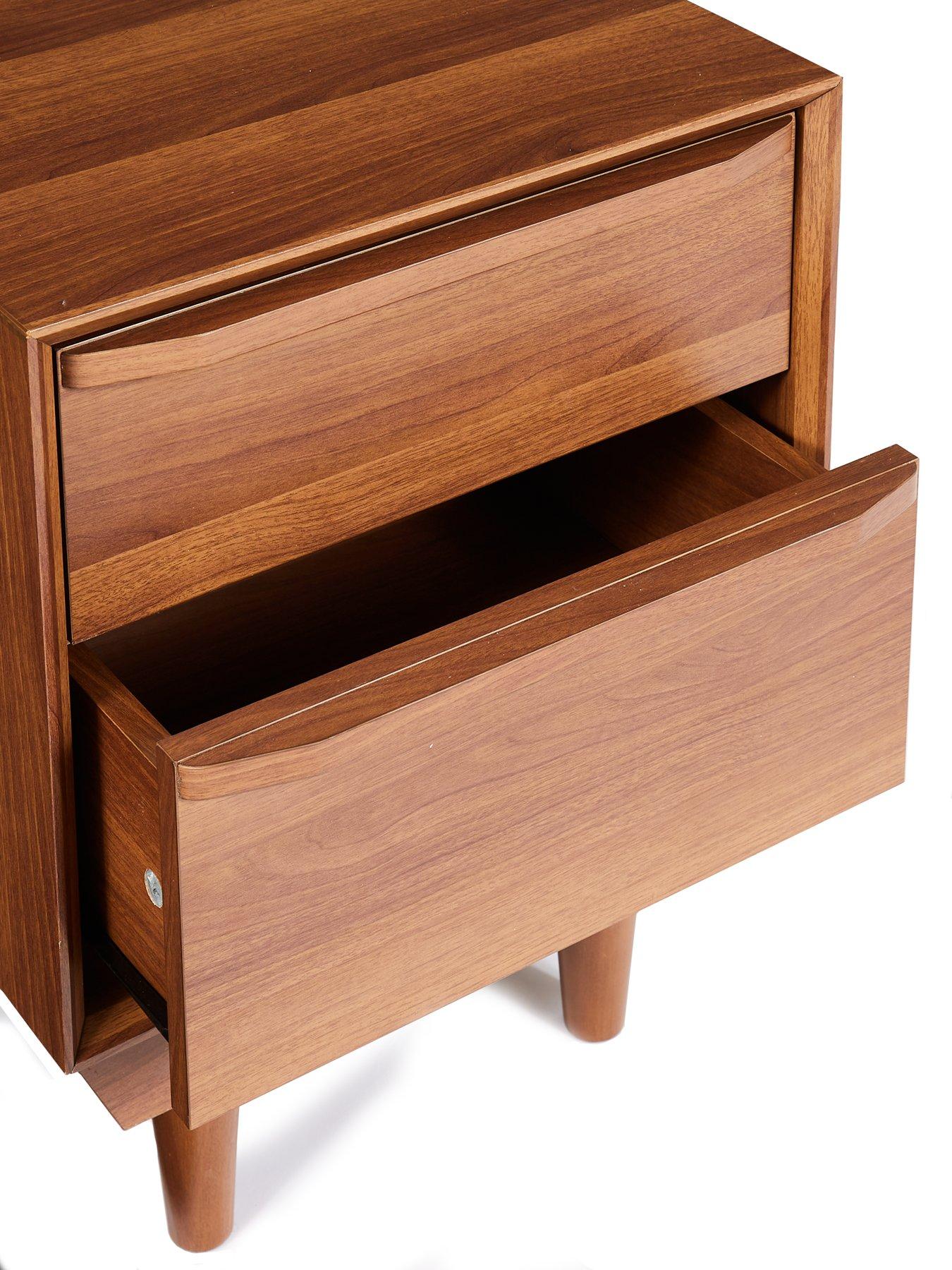 very-home-marcel-2-drawer-bedside-chest-walnutdetail