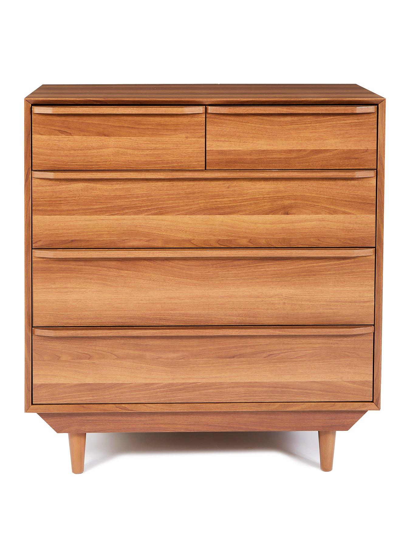 very-home-marcel-2-3-drawer-chest-walnutstillFront