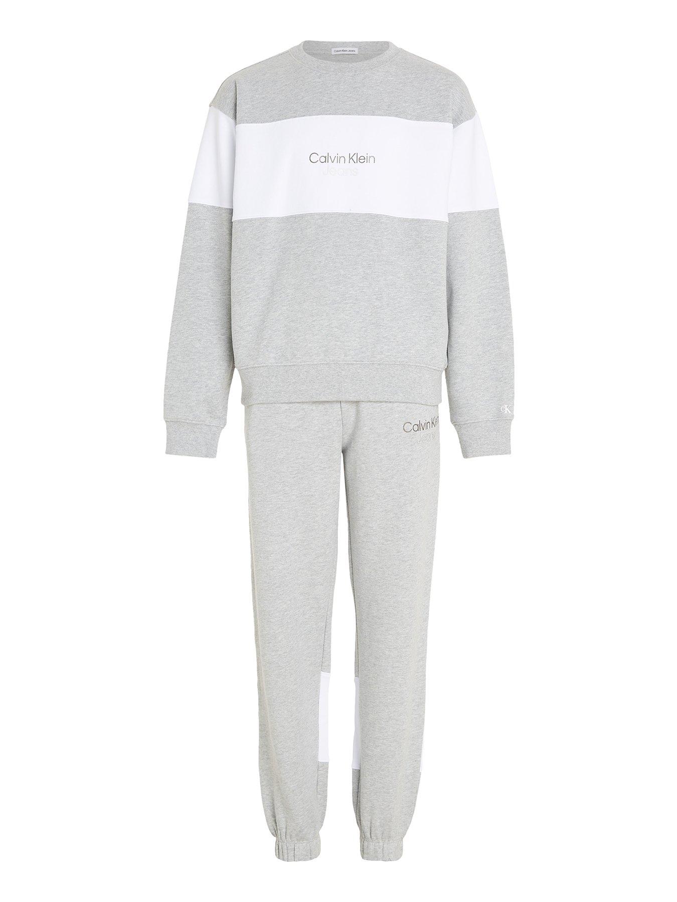 Boys calvin hotsell klein tracksuit