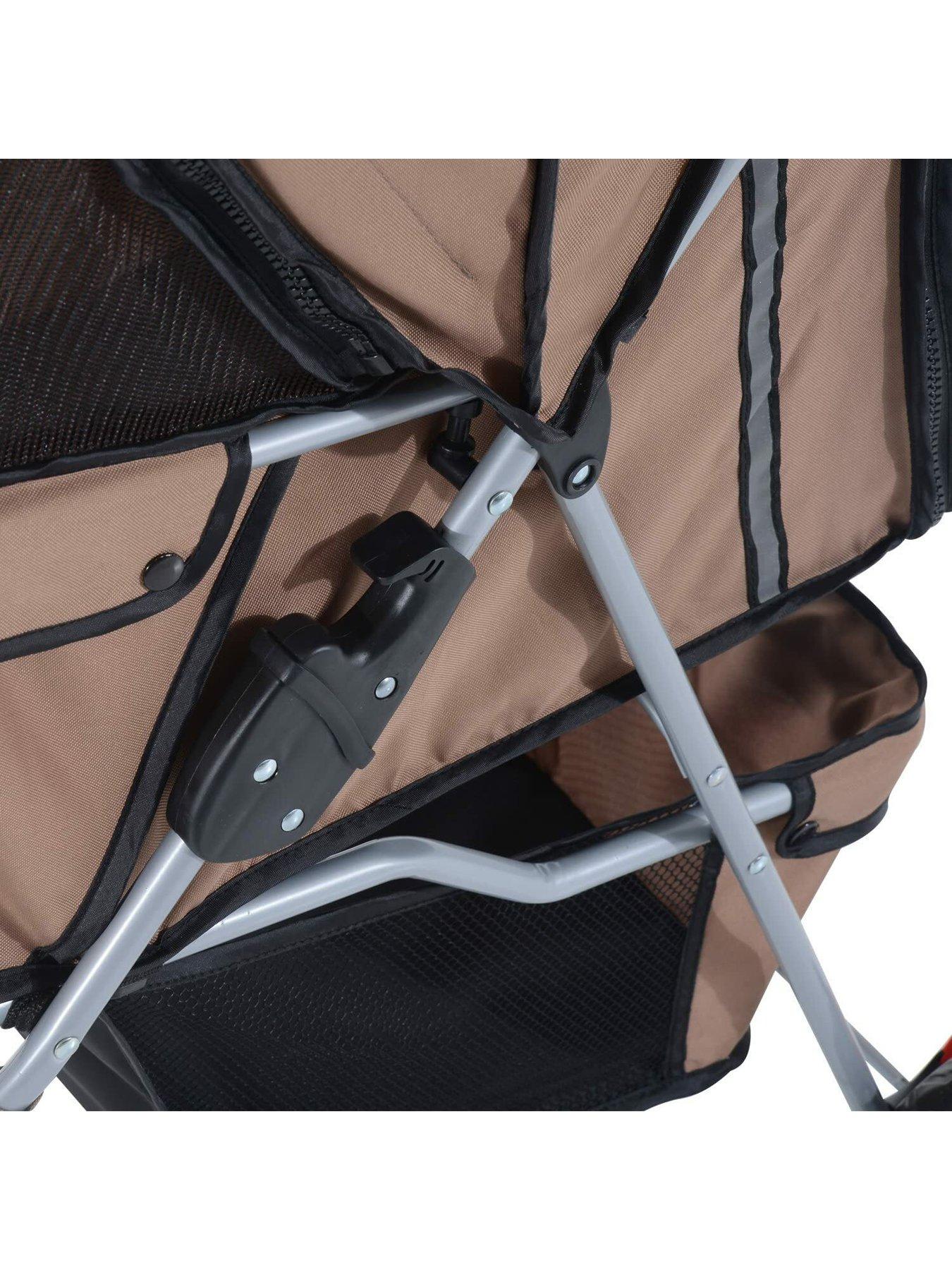 Oxgord double outlet pet stroller