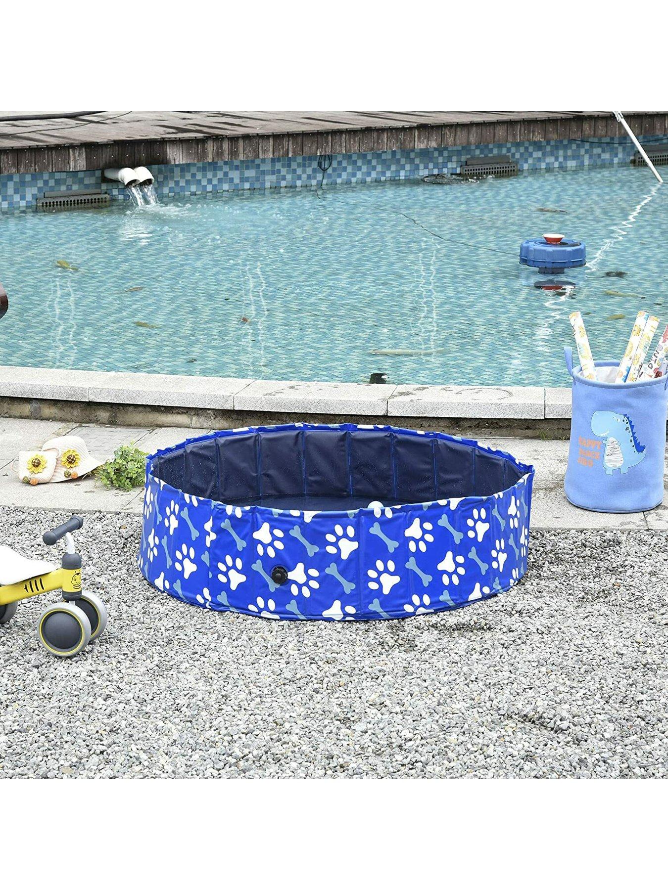 pawhut-dog-swimming-poolfoldable-pet-bathing-shower-tubnbspf120cm-mstillFront