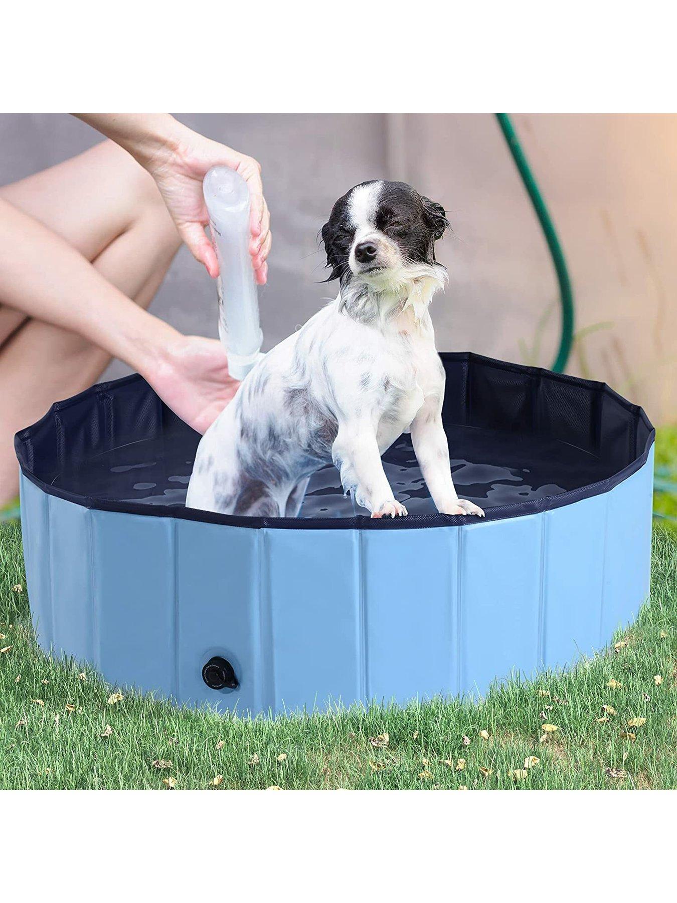 pawhut-pet-swimming-pool--nbspblue-100cmstillFront