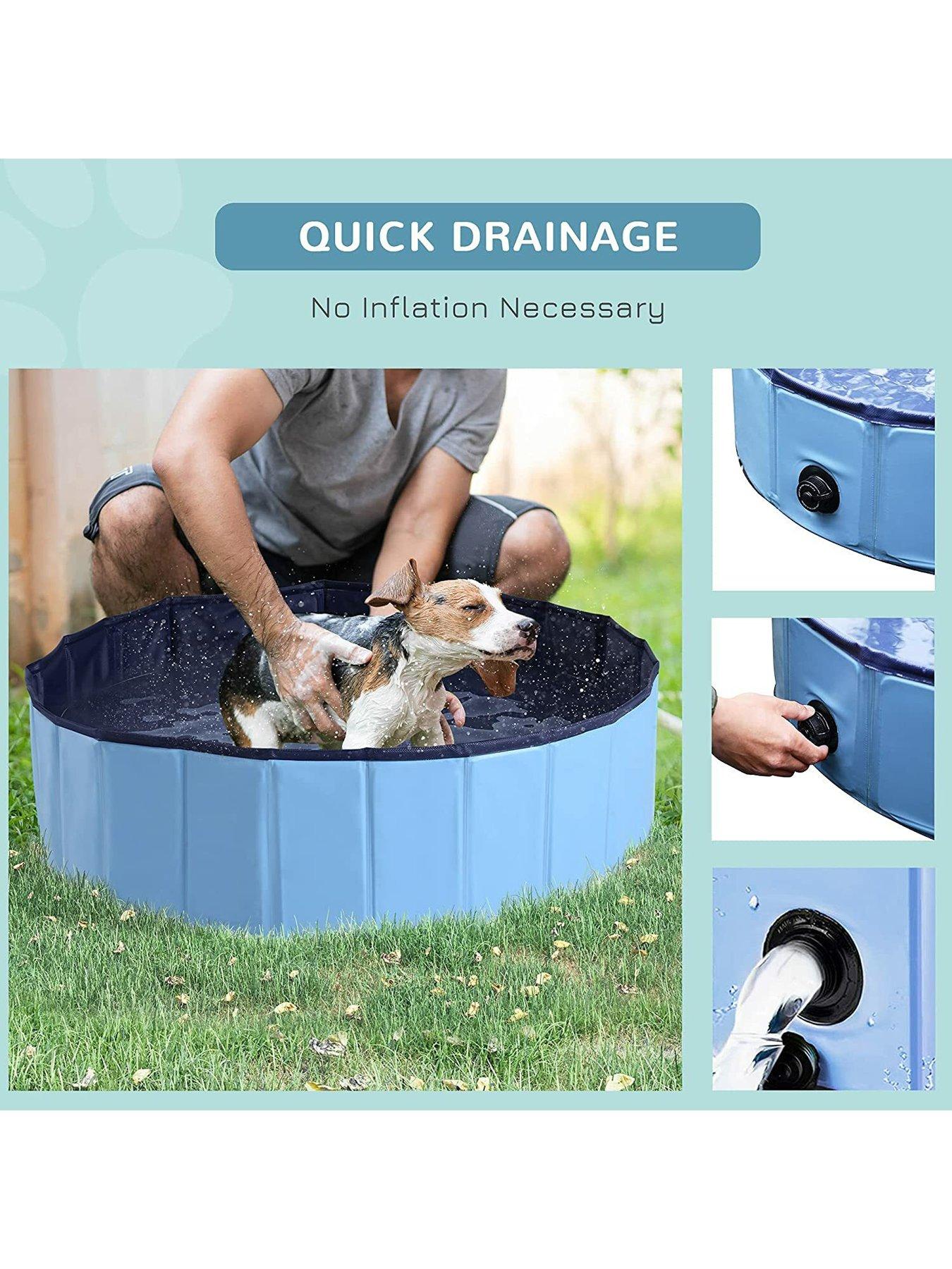 Image 5 of 7 of PawHut Pet Swimming Pool -&nbsp;Blue (100cm)
