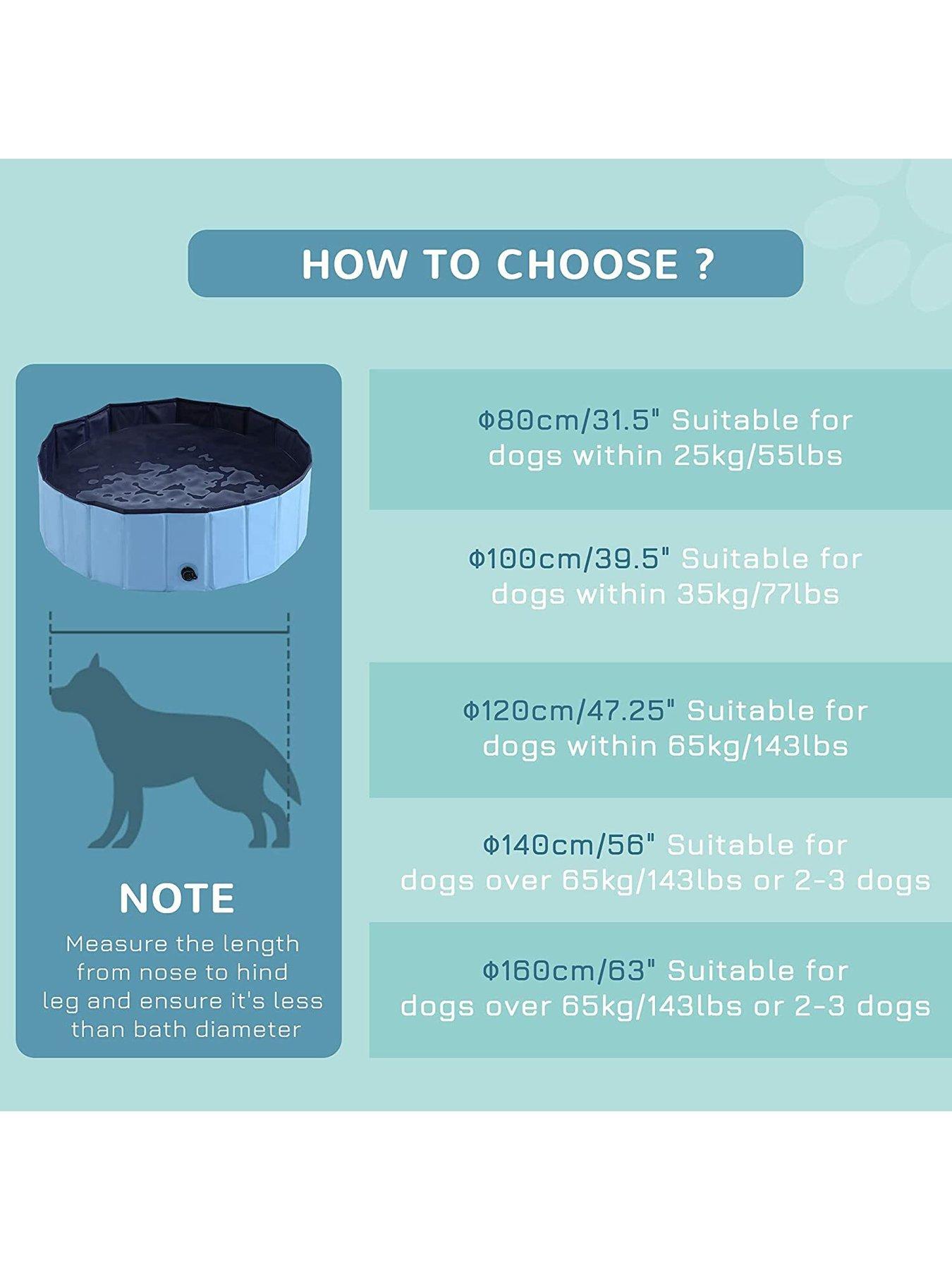Image 6 of 7 of PawHut Pet Swimming Pool -&nbsp;Blue (100cm)