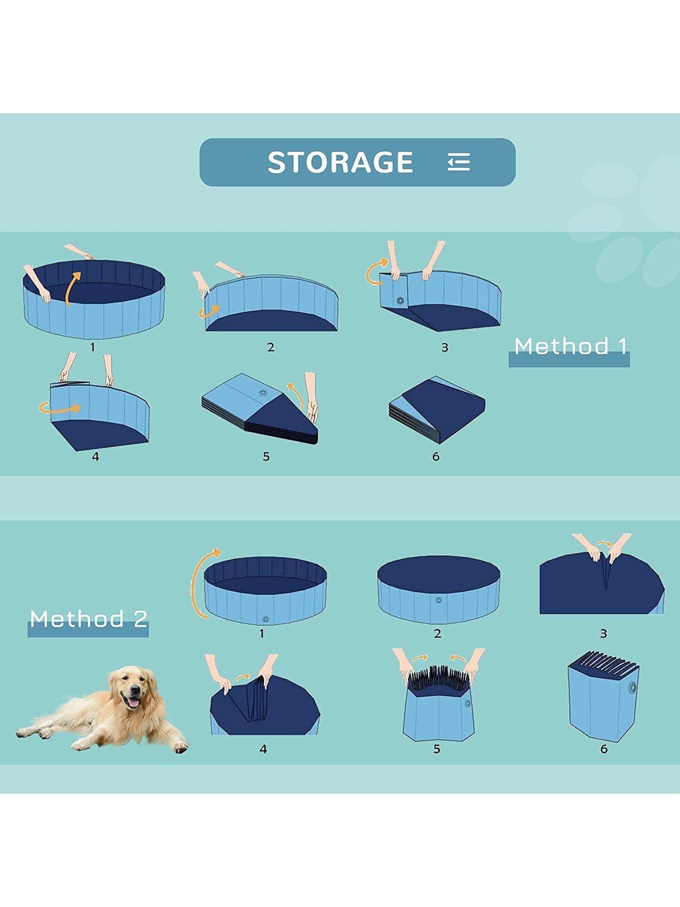 Image 7 of 7 of PawHut Pet Swimming Pool -&nbsp;Blue (100cm)