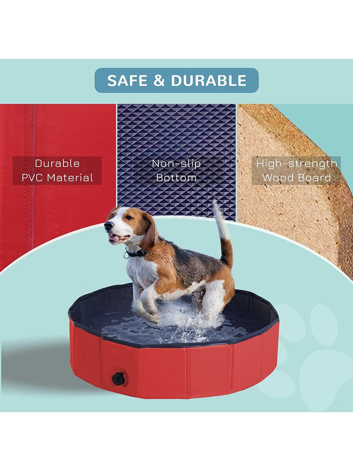 Image 5 of 7 of PawHut Foldable&nbsp;Pet Swimming Pool -&nbsp;80cm (Red)