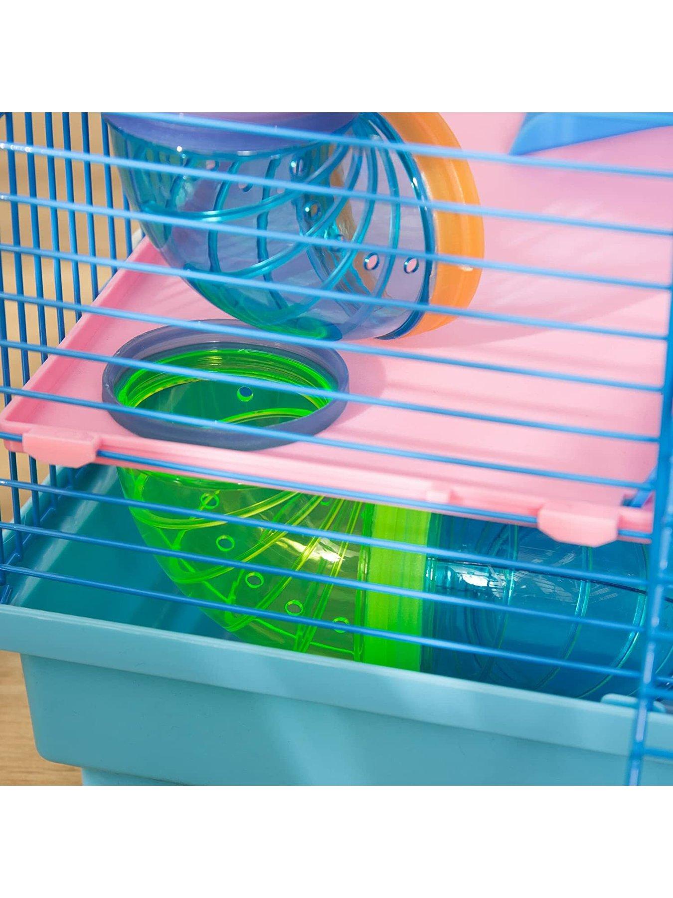 Image 7 of 7 of PawHut Hamster Metal 5-Tier Cage with Tunnels -&nbsp;Blue
