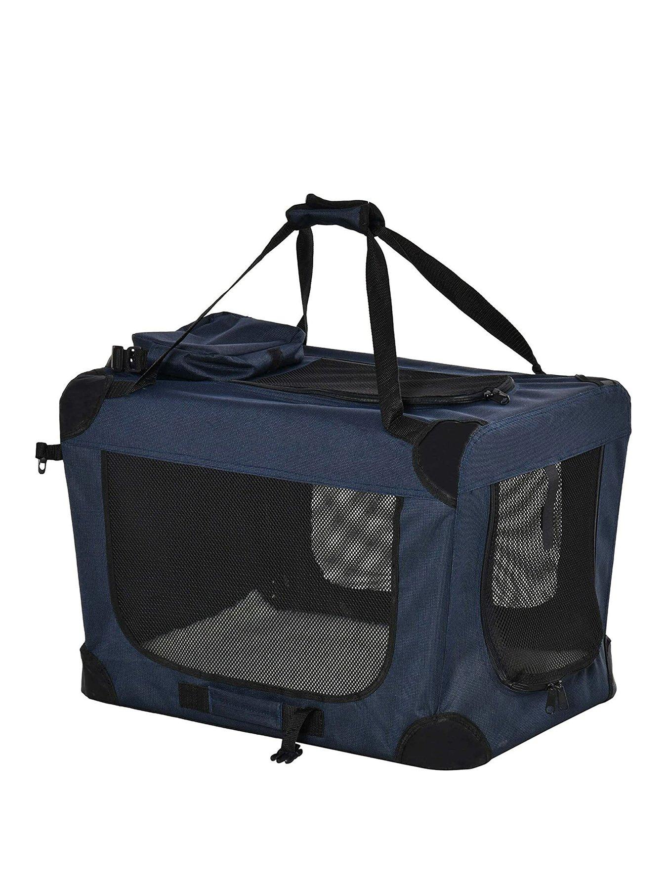 Image of PawHut Folding Pet Carrier with Cushion Storage Bag